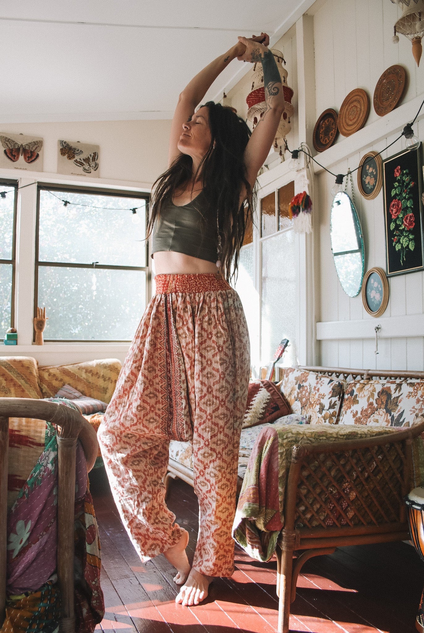 Kantha Harem Pants - Renew Bohemian Pty Ltd