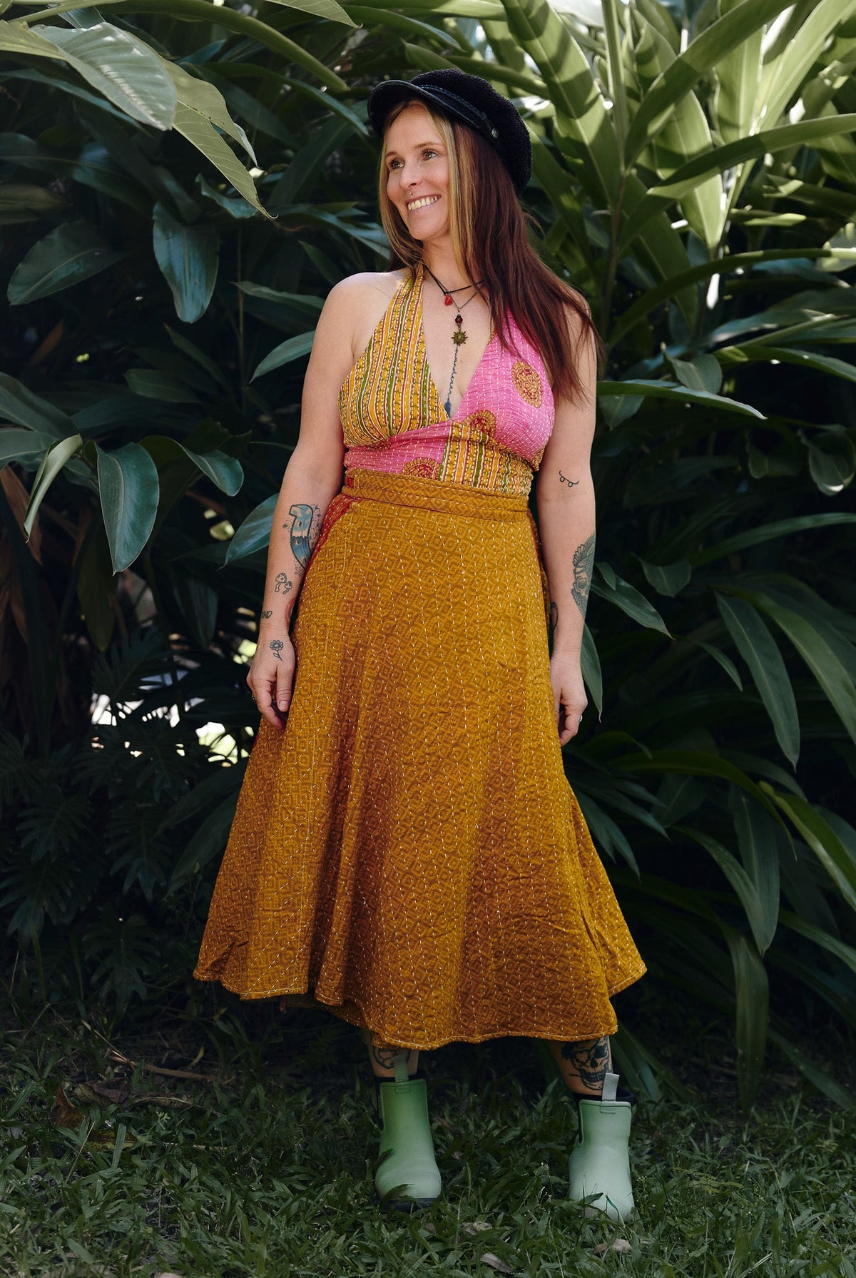 Sundar Kantha Skirts - Renew Bohemian Pty Ltd