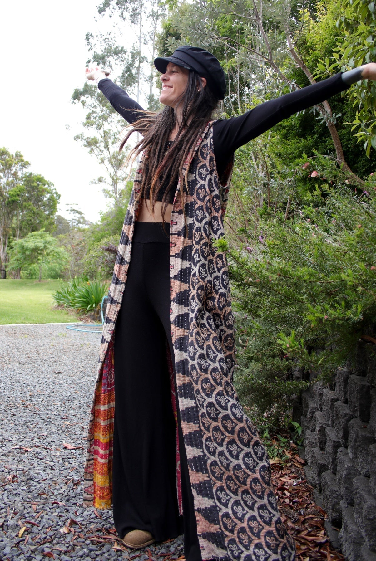 Mahuya Kantha Vests - Renew Bohemian Pty Ltd