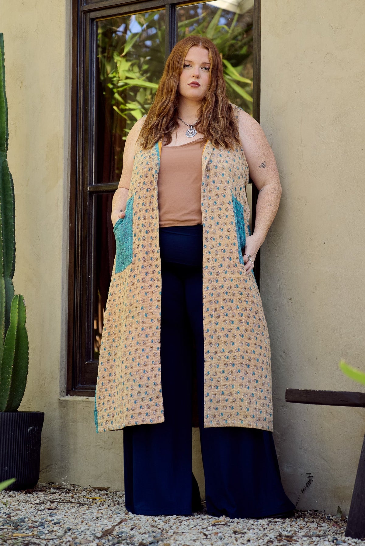 Mahuya Kantha Vests - Renew Bohemian Pty Ltd