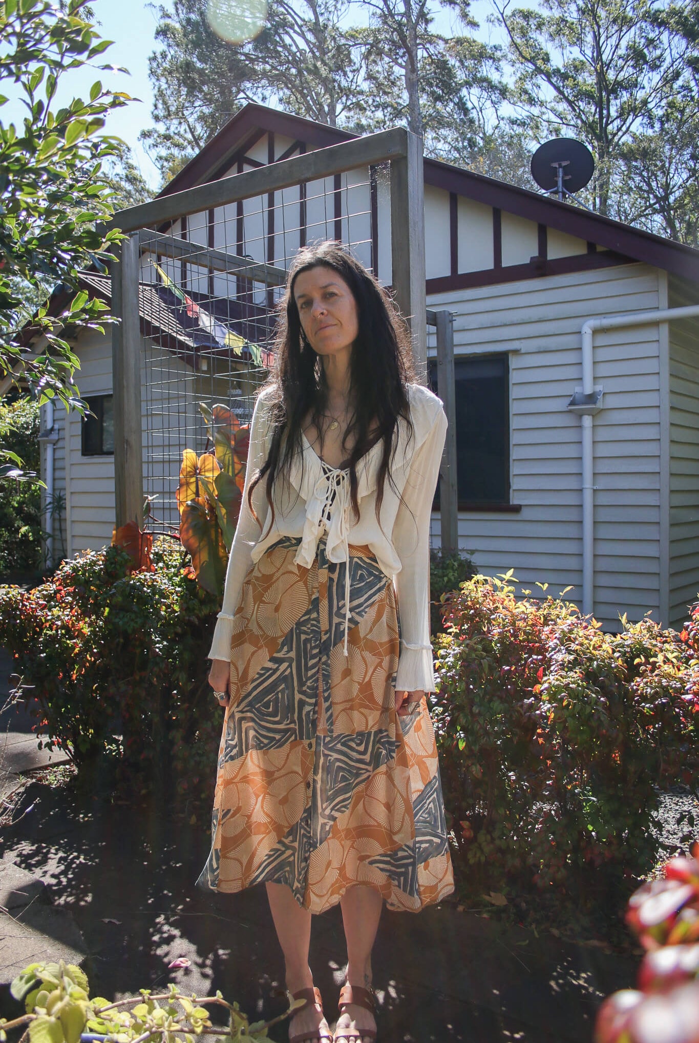 Sarita Silk Skirt Renew Bohemian
