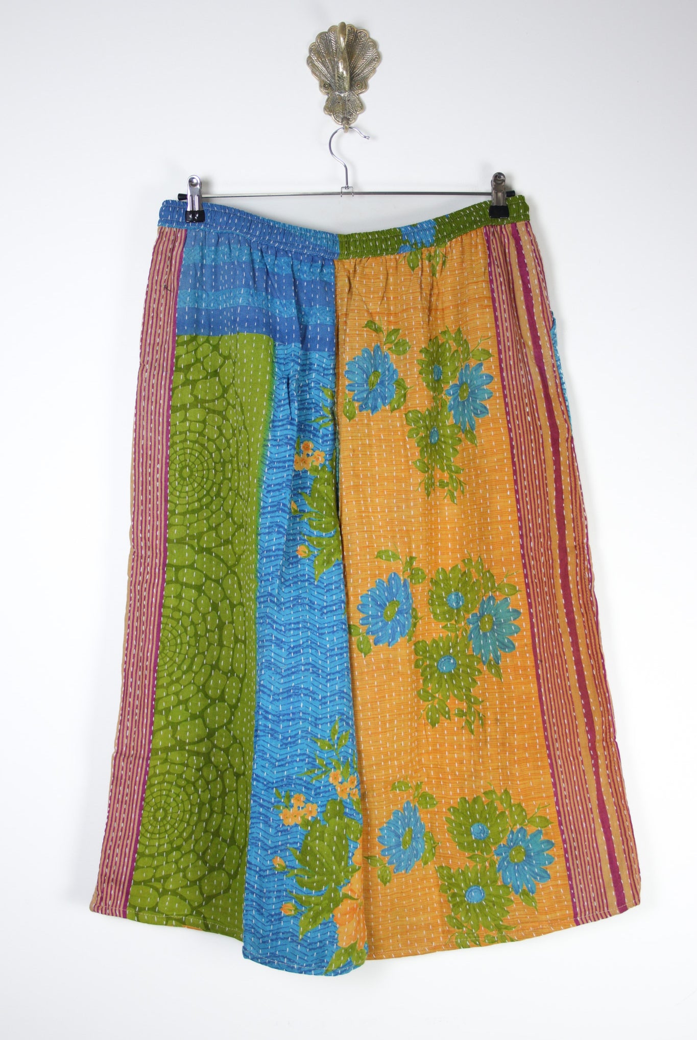 Cropped Kantha Pants 2XL (20988) CroppedPants2XLRenewBohemian209882 Renew Bohemian Pty Ltd