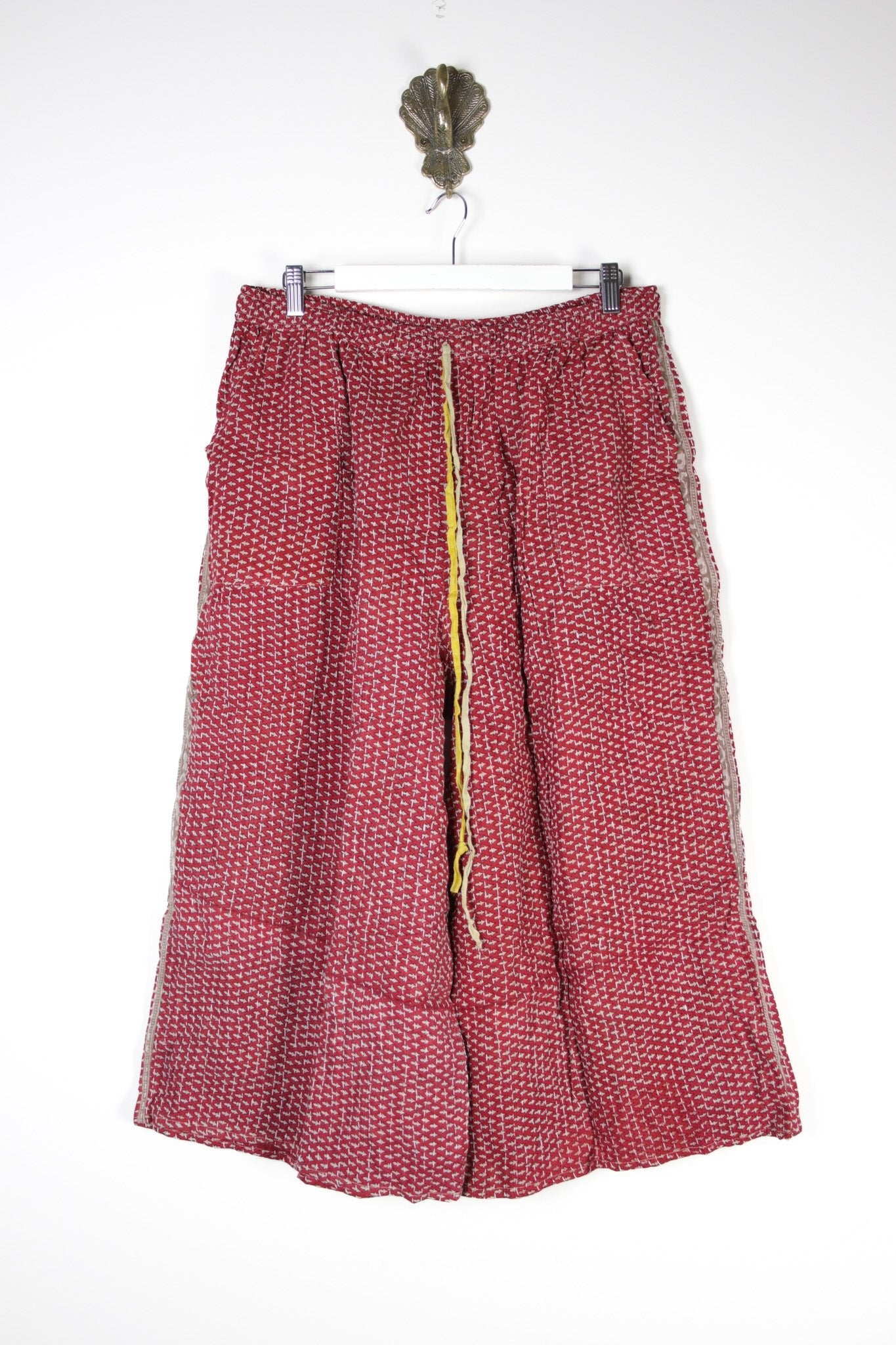 Cropped Kantha Pants 2XL (15721) CroppedPants2XLRenewVintage157211 Renew Bohemian Pty Ltd