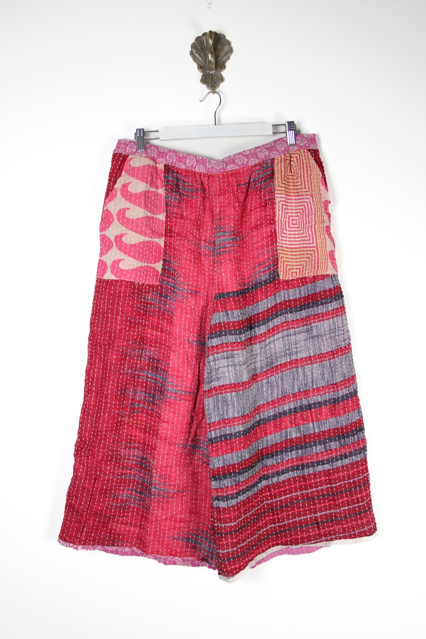 Cropped Kantha Pants 2XL (15723) CroppedPants2XLRenewVintage157232 Renew Bohemian Pty Ltd