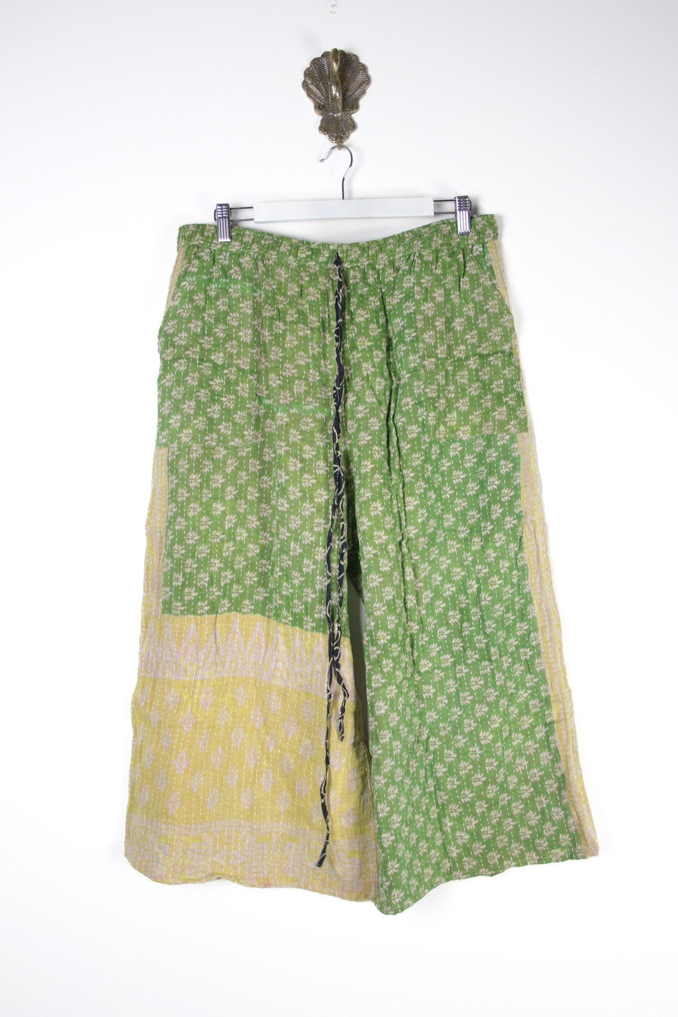 Cropped Kantha Pants 2XL (15725) CroppedPants2XLRenewVintage157251 Renew Bohemian Pty Ltd