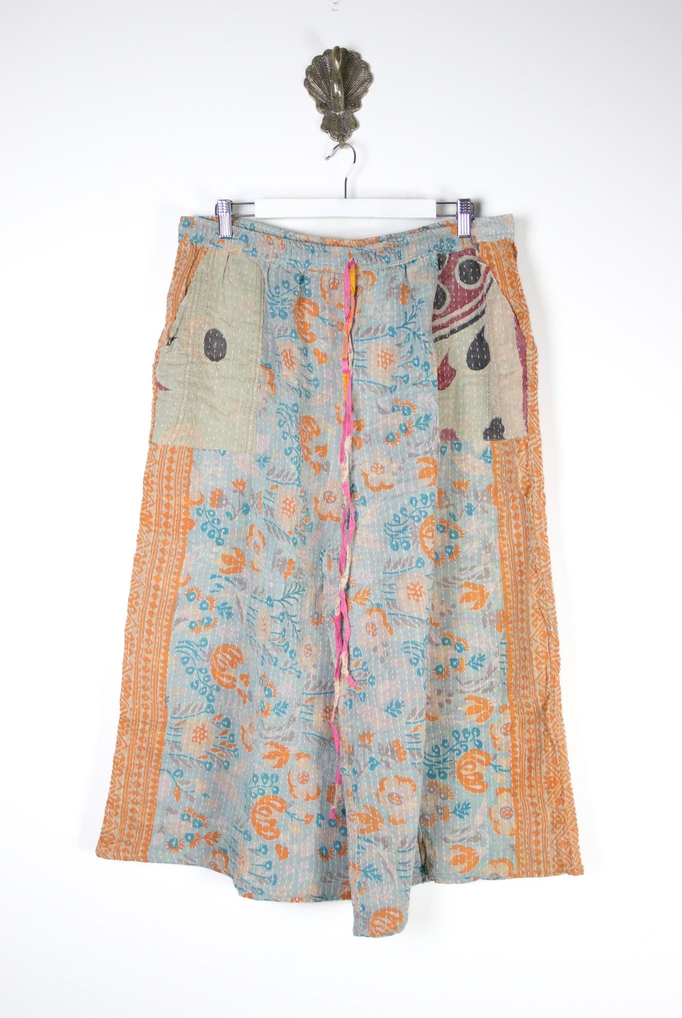 Cropped Kantha Pants 3XL (15730) CroppedPants3XLRenewVintage157301 Renew Bohemian Pty Ltd