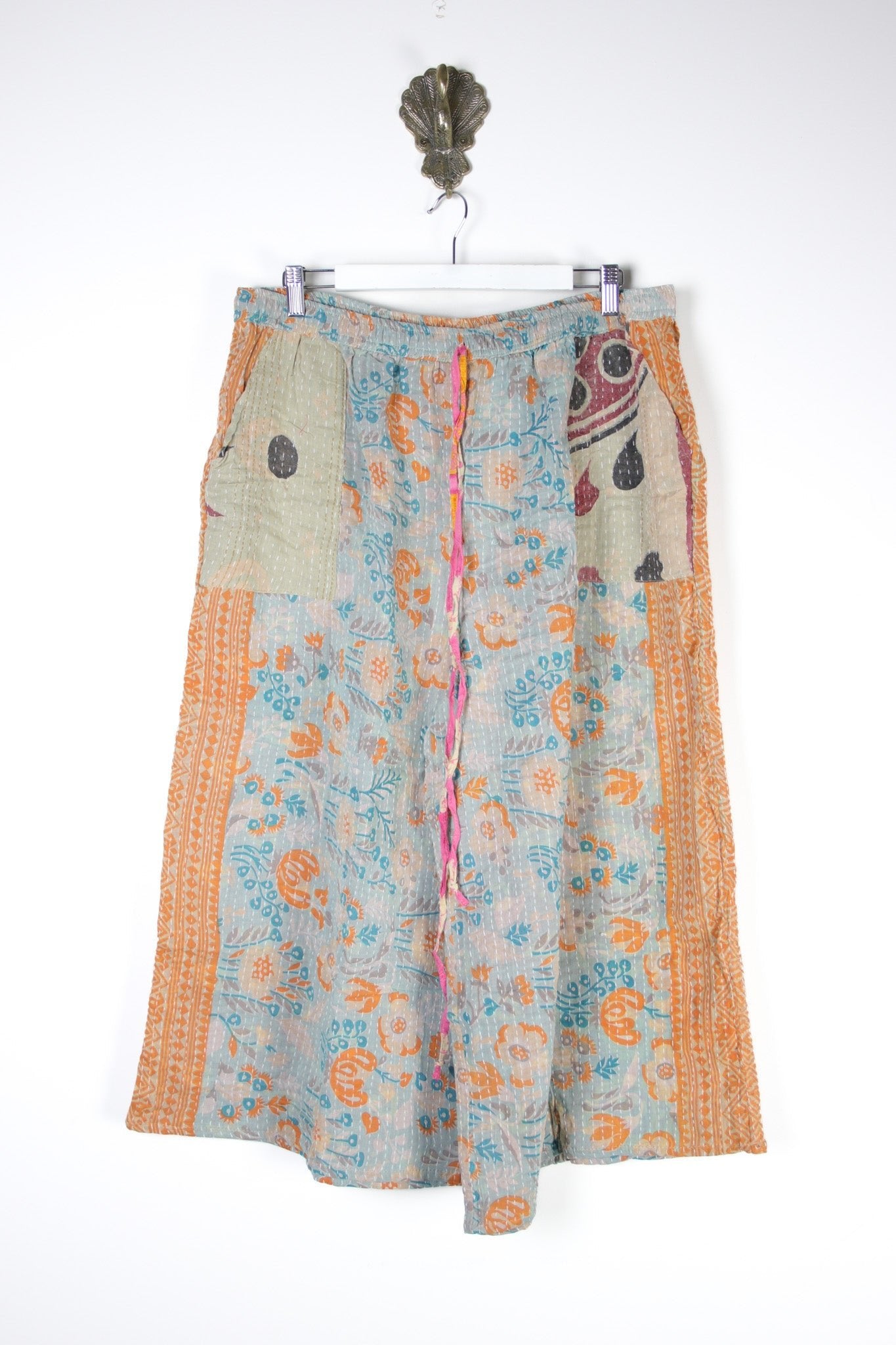 Cropped Kantha Pants 3XL (15730) CroppedPants3XLRenewVintage157301 Renew Bohemian Pty Ltd