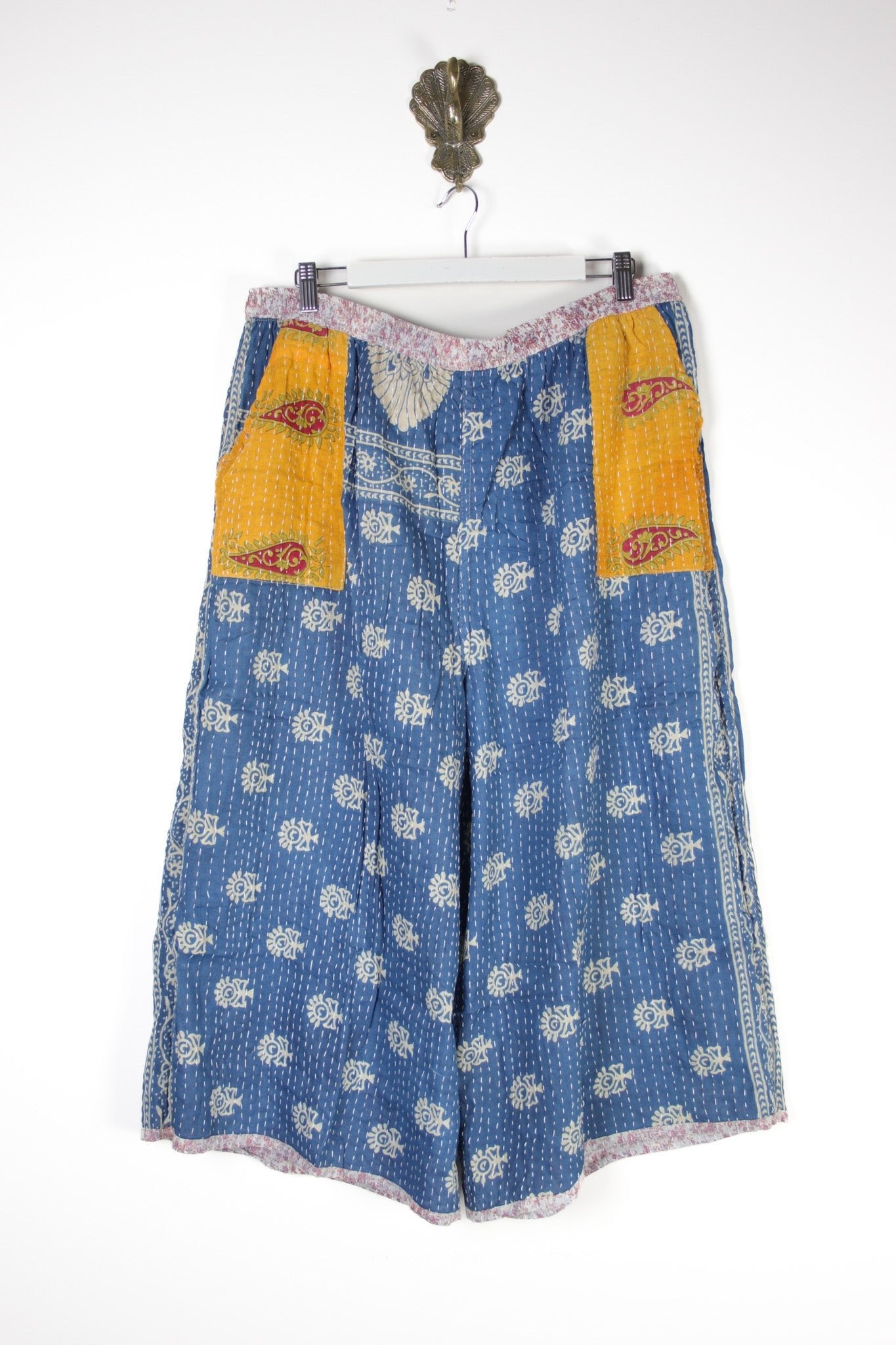 Cropped Kantha Pants 3XL (15734) CroppedPants3XLRenewVintage157342 Renew Bohemian Pty Ltd
