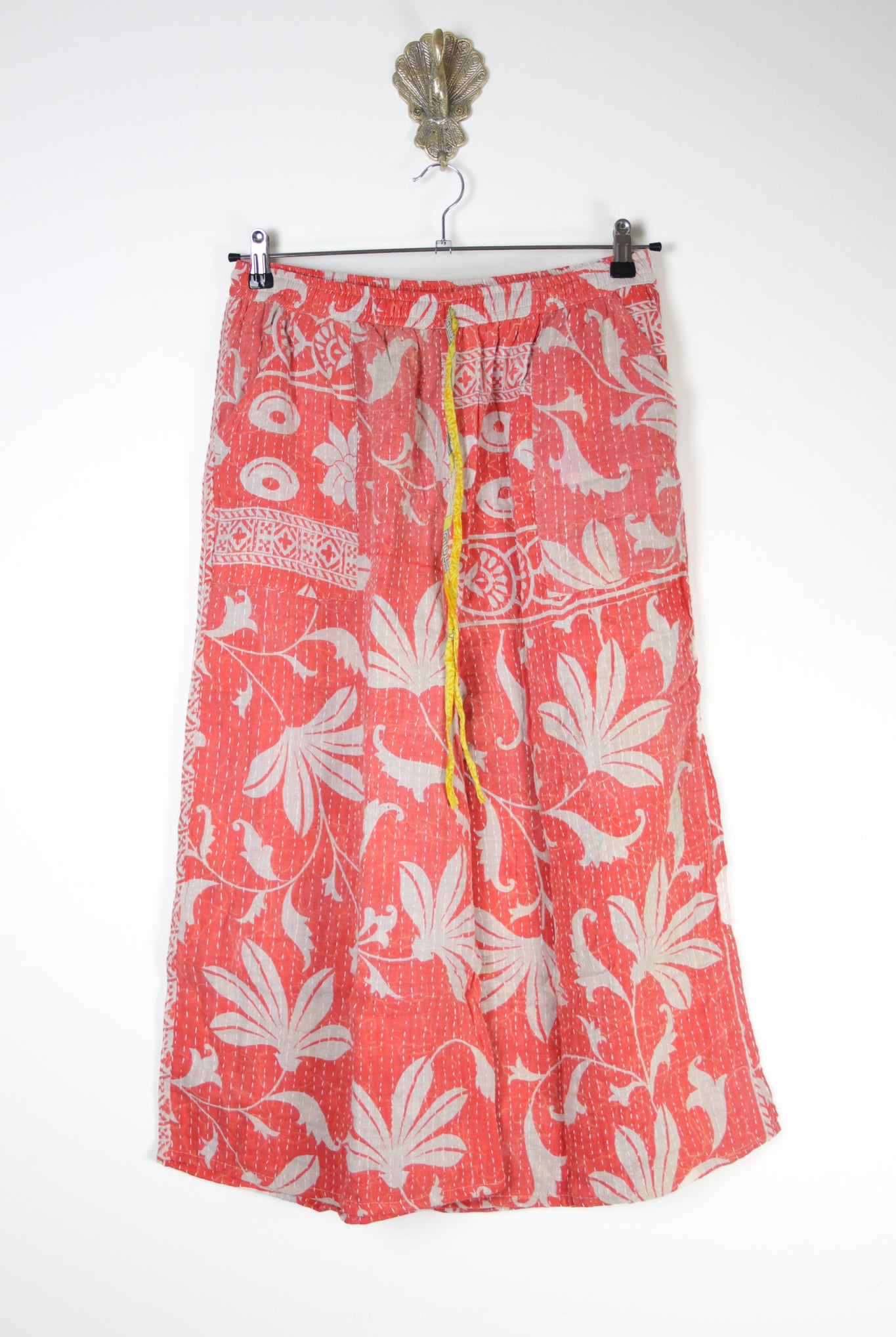 Cropped Kantha Pants L (20978) CroppedPantsLRenewBohemian209781 Renew Bohemian Pty Ltd
