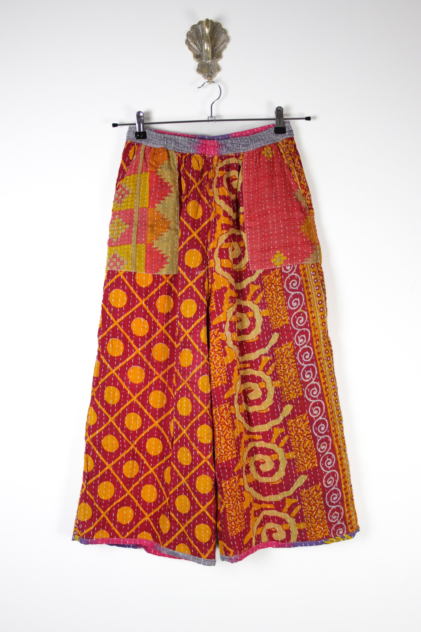 Cropped Kantha Pants S (16657)
