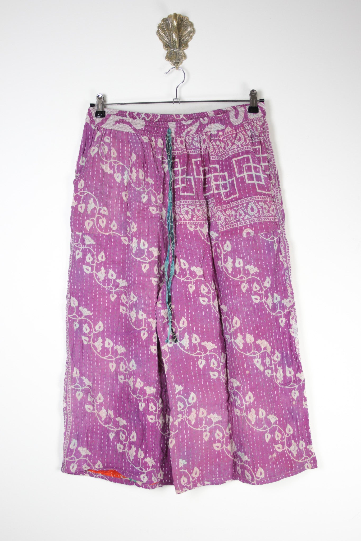 Cropped Kantha Pants XL (20981) CroppedPantsXLRenewBohemian209811 Renew Bohemian Pty Ltd