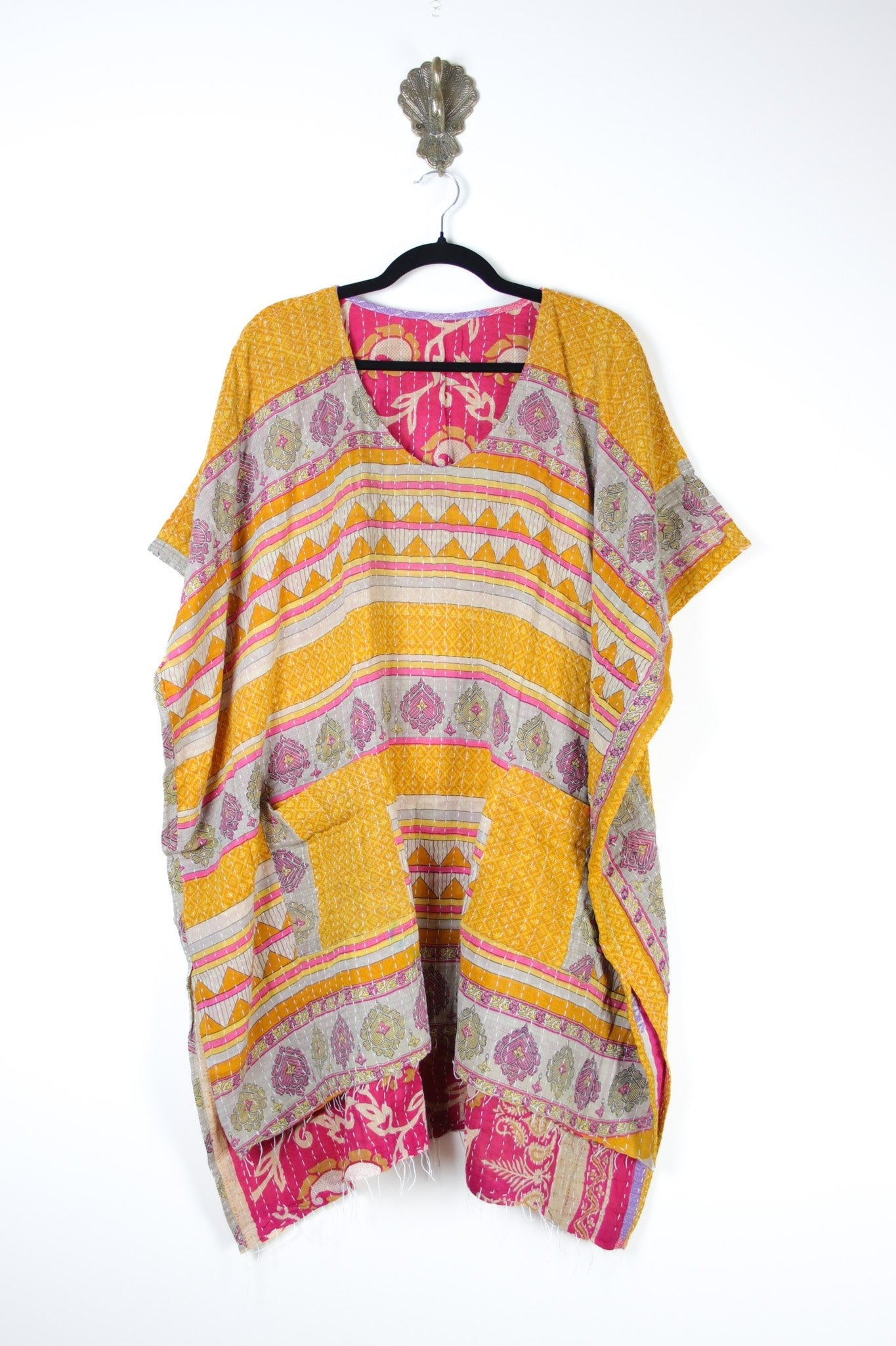Dreamer Kantha Dress S/M (17705) DreamerDressS_MRenewVintage177051 Renew Bohemian Pty Ltd