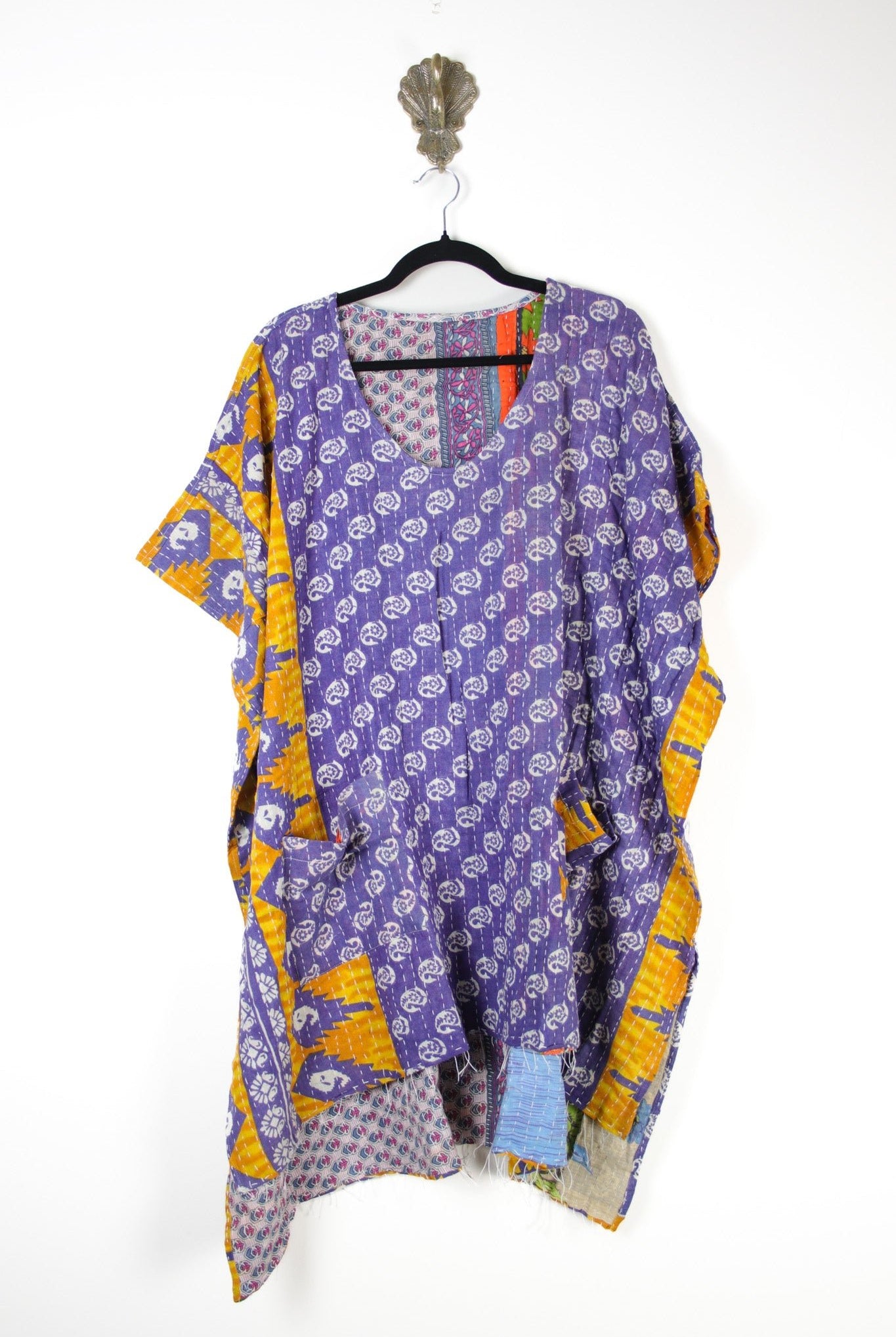 Dreamer Kantha Dress S/M (17730) DreamerDressS_MRenewVintage177301 Renew Bohemian Pty Ltd