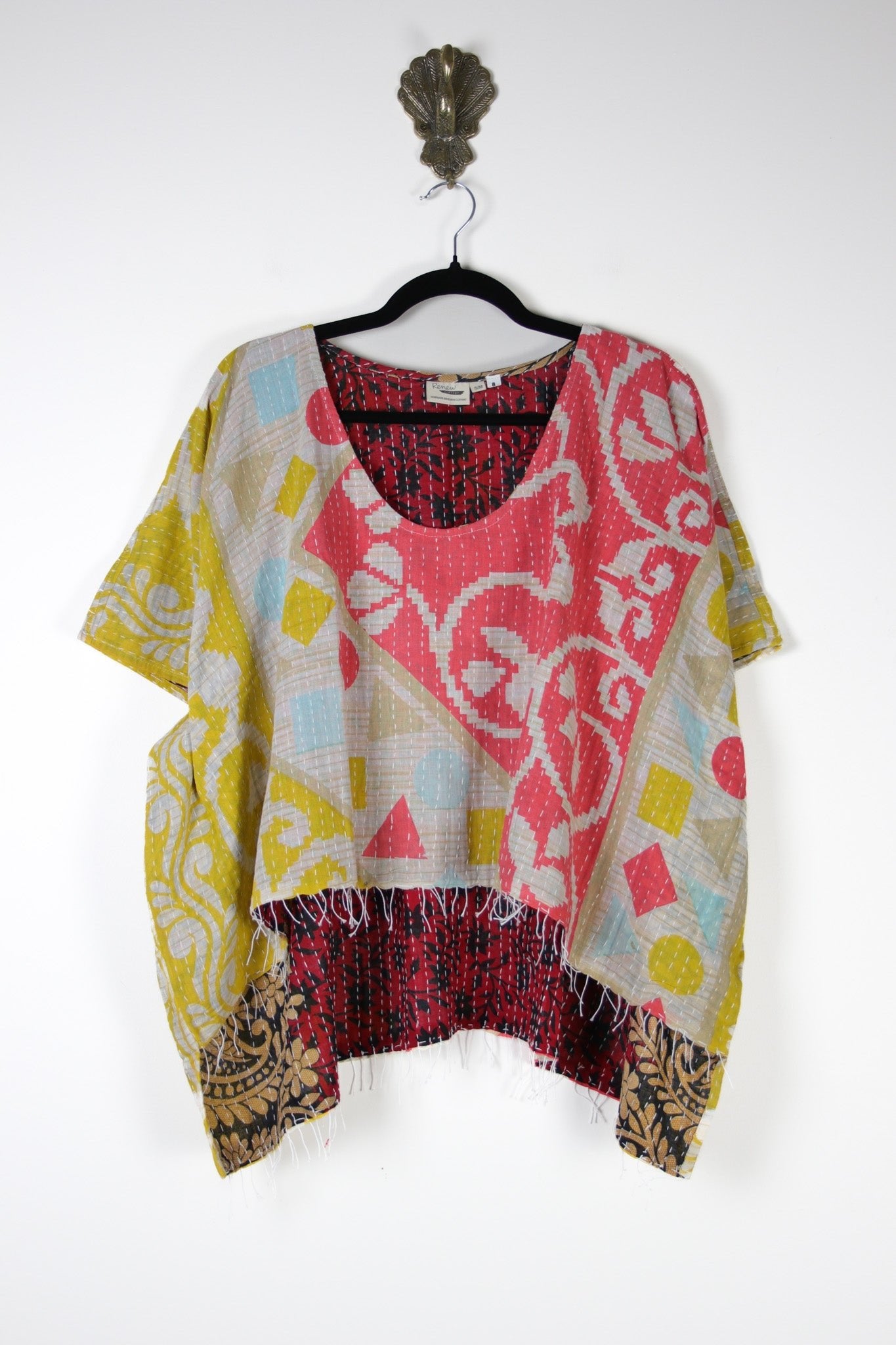Dreamer Kantha Top S/M (16944) DreamerTopS_MRenewVintage169441 Renew Bohemian Pty Ltd