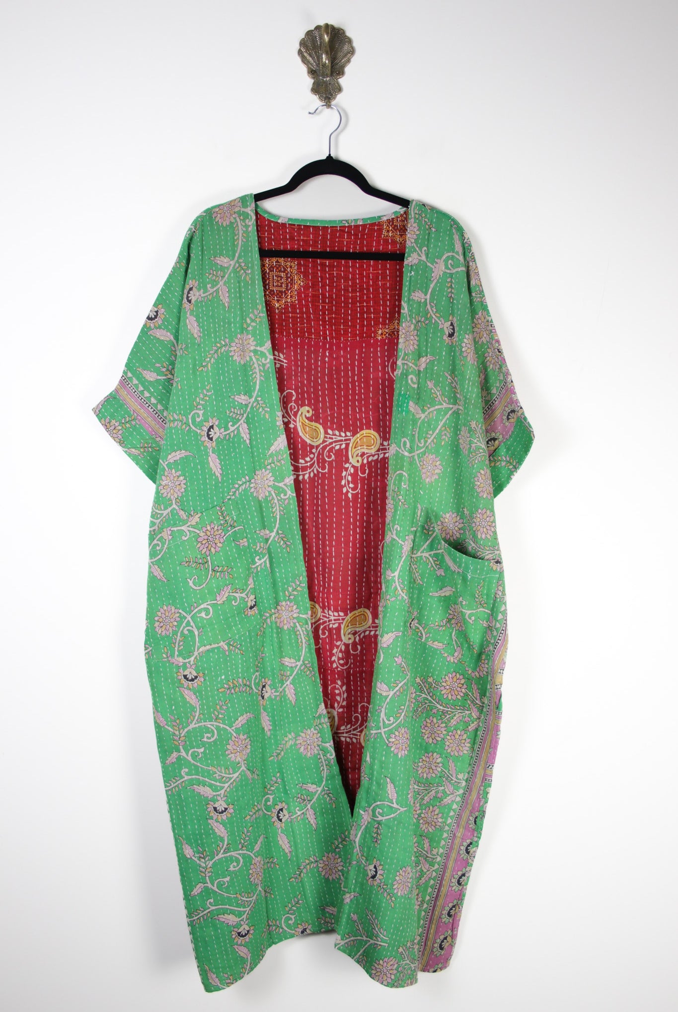 Kantha Flow Robe (20379) FlowRobeRenewBohemian203791 Renew Bohemian Pty Ltd