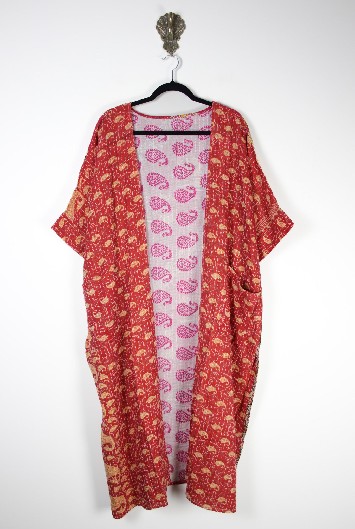 Kantha Flow Robe (20380) FlowRobeRenewBohemian203801 Renew Bohemian Pty Ltd