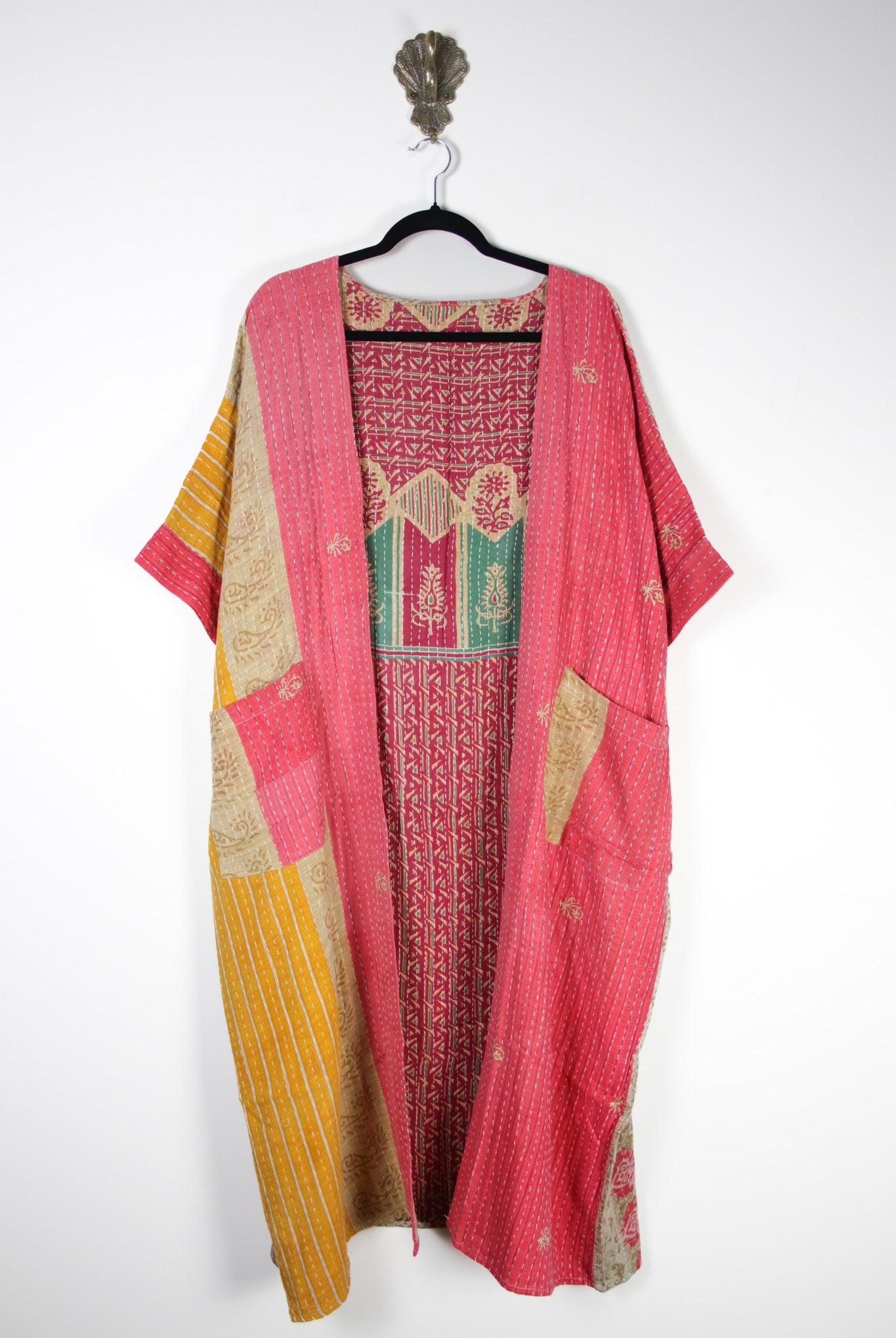 Kantha Flow Robe (20381) FlowRobeRenewBohemian203811 Renew Bohemian Pty Ltd