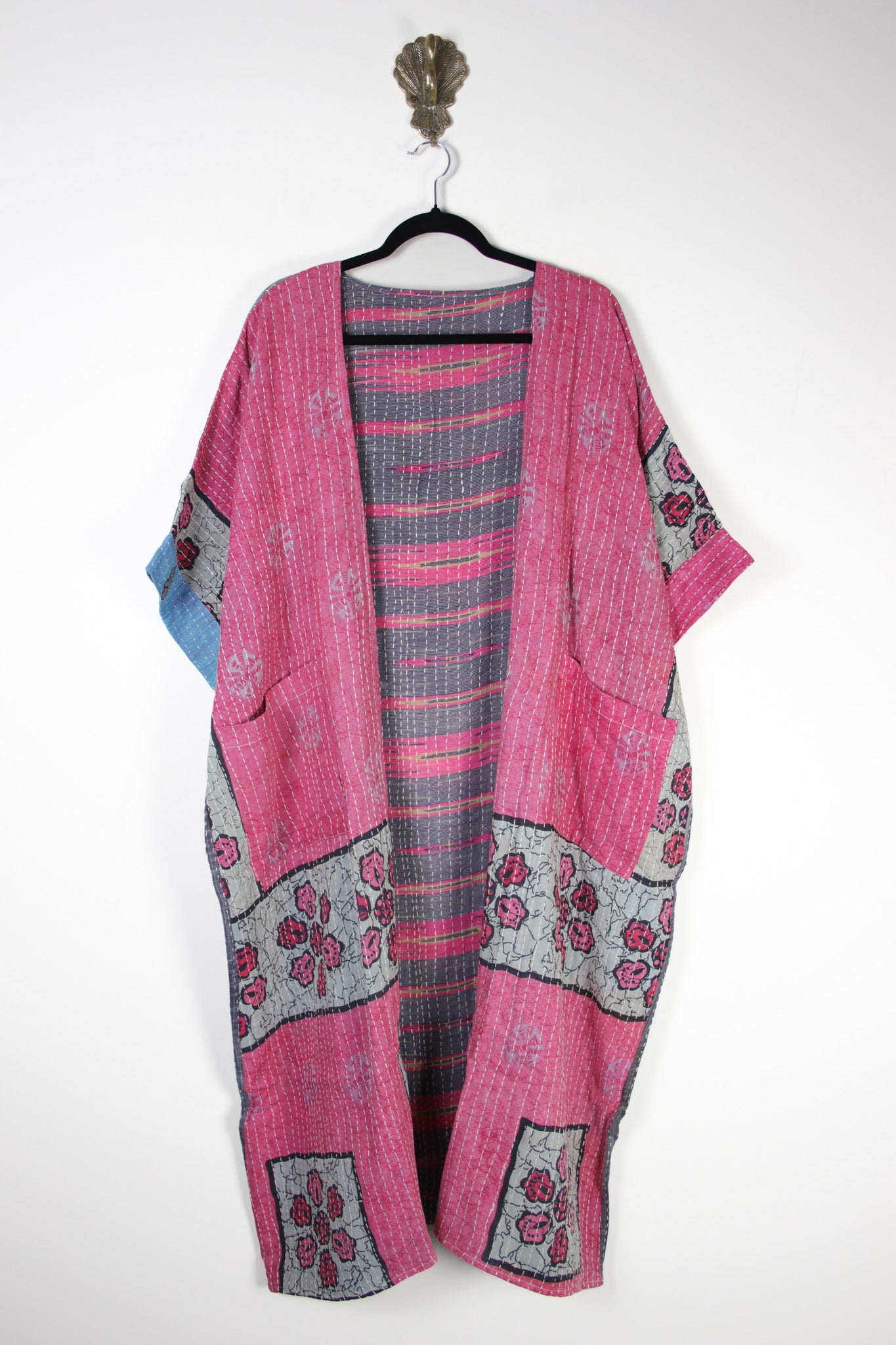 Kantha Flow Robe (20386) FlowRobeRenewBohemian203861 Renew Bohemian Pty Ltd