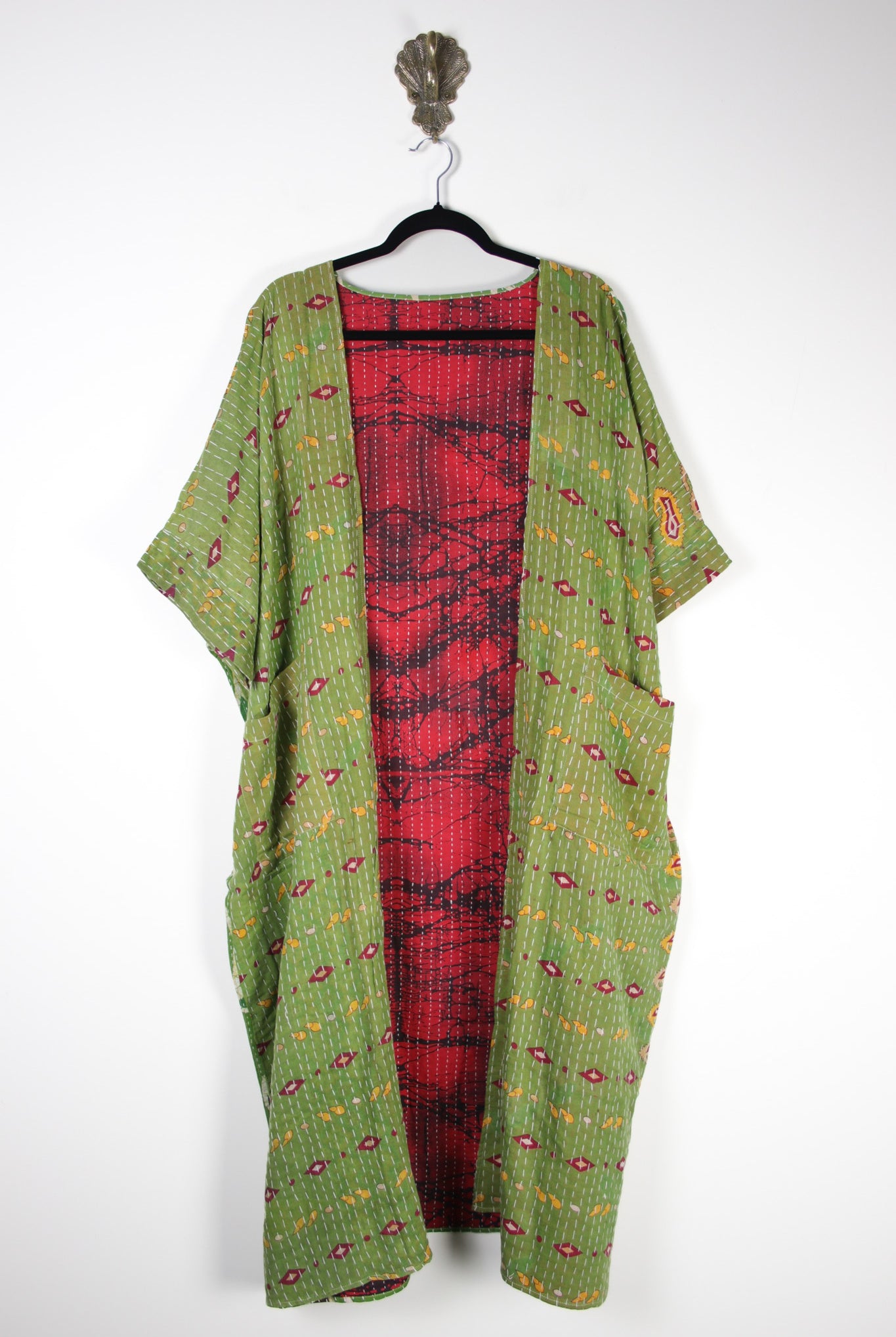 Kantha Flow Robe (20389) FlowRobeRenewBohemian203891 Renew Bohemian Pty Ltd