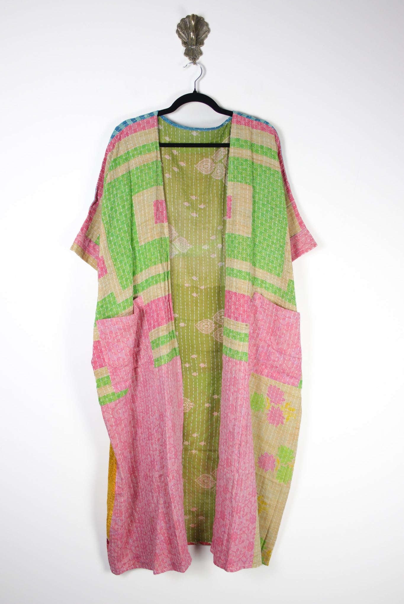 Kantha Flow Robe (20393) FlowRobeRenewBohemian203931 Renew Bohemian Pty Ltd