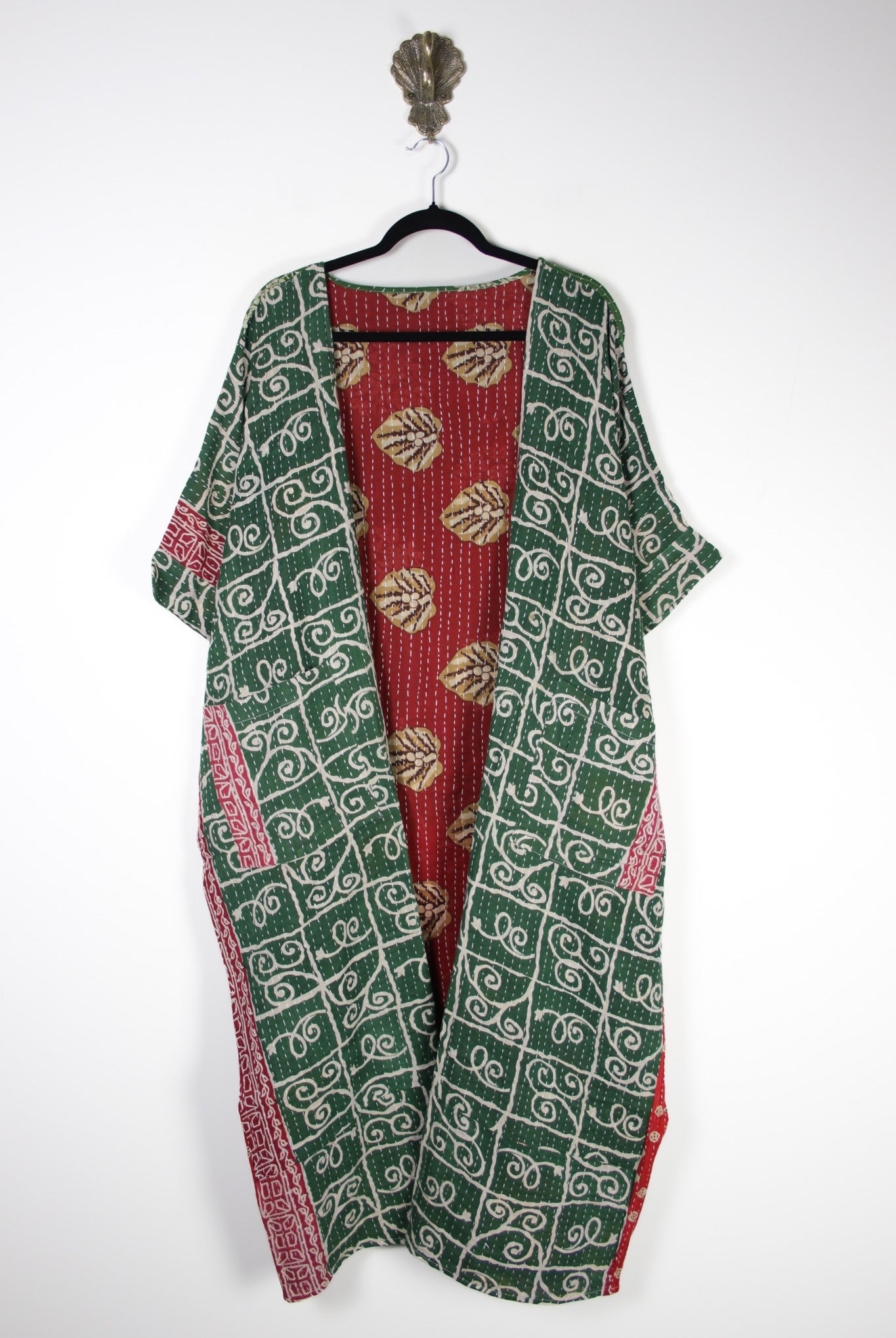 Kantha Flow Robe (20396) FlowRobeRenewBohemian203961 Renew Bohemian Pty Ltd