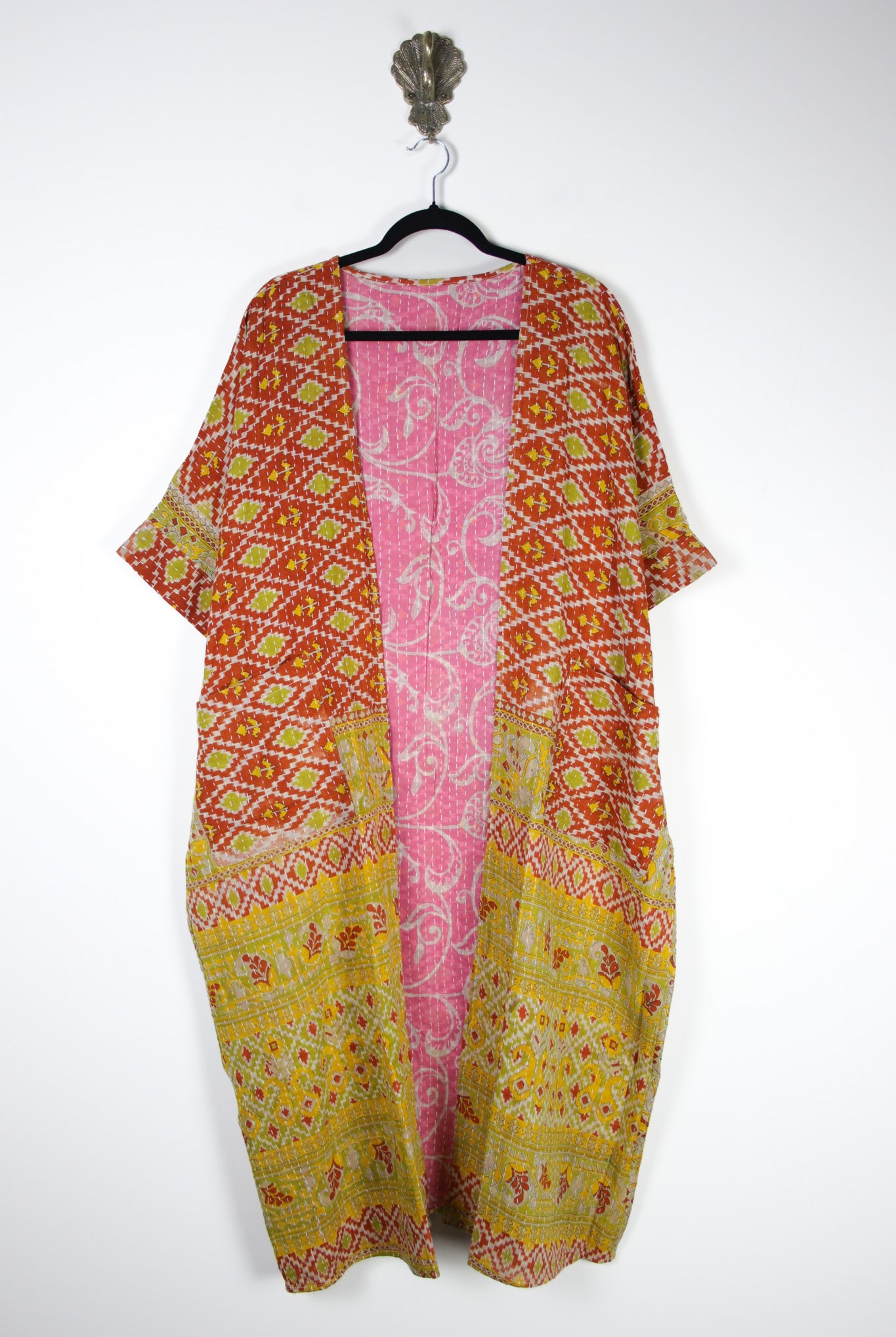 Kantha Flow Robe (20401) FlowRobeRenewBohemian204011 Renew Bohemian Pty Ltd