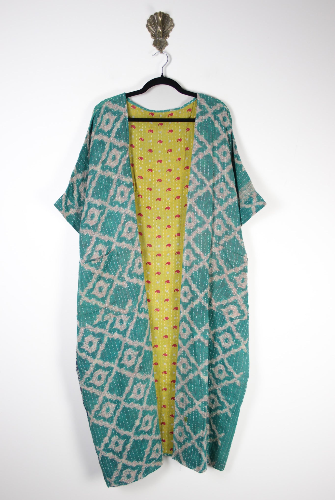 Kantha Flow Robe (20407) FlowRobeRenewBohemian204071 Renew Bohemian Pty Ltd