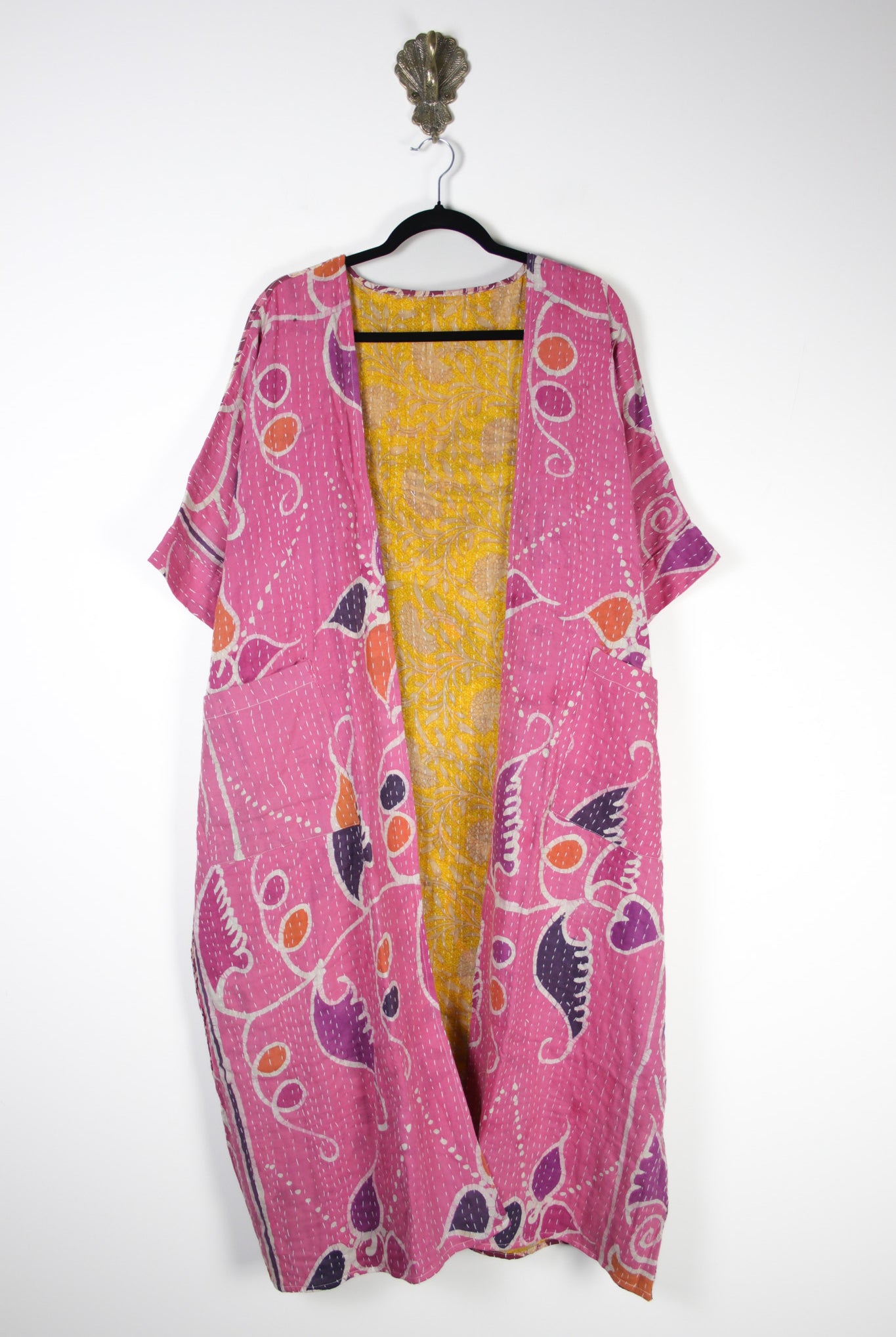 Kantha Flow Robe (20408) FlowRobeRenewBohemian204081 Renew Bohemian Pty Ltd
