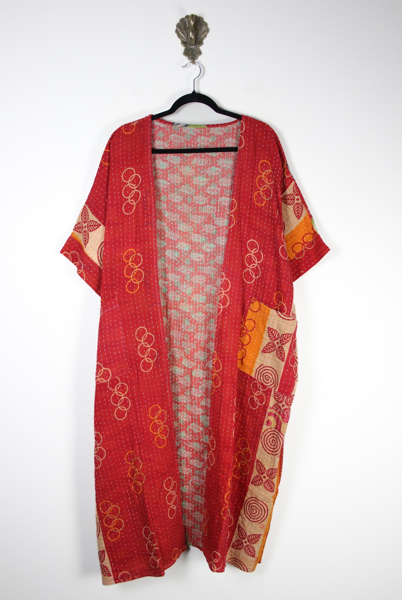 Kantha Flow Robe (20413) FlowRobeRenewBohemian204131 Renew Bohemian Pty Ltd