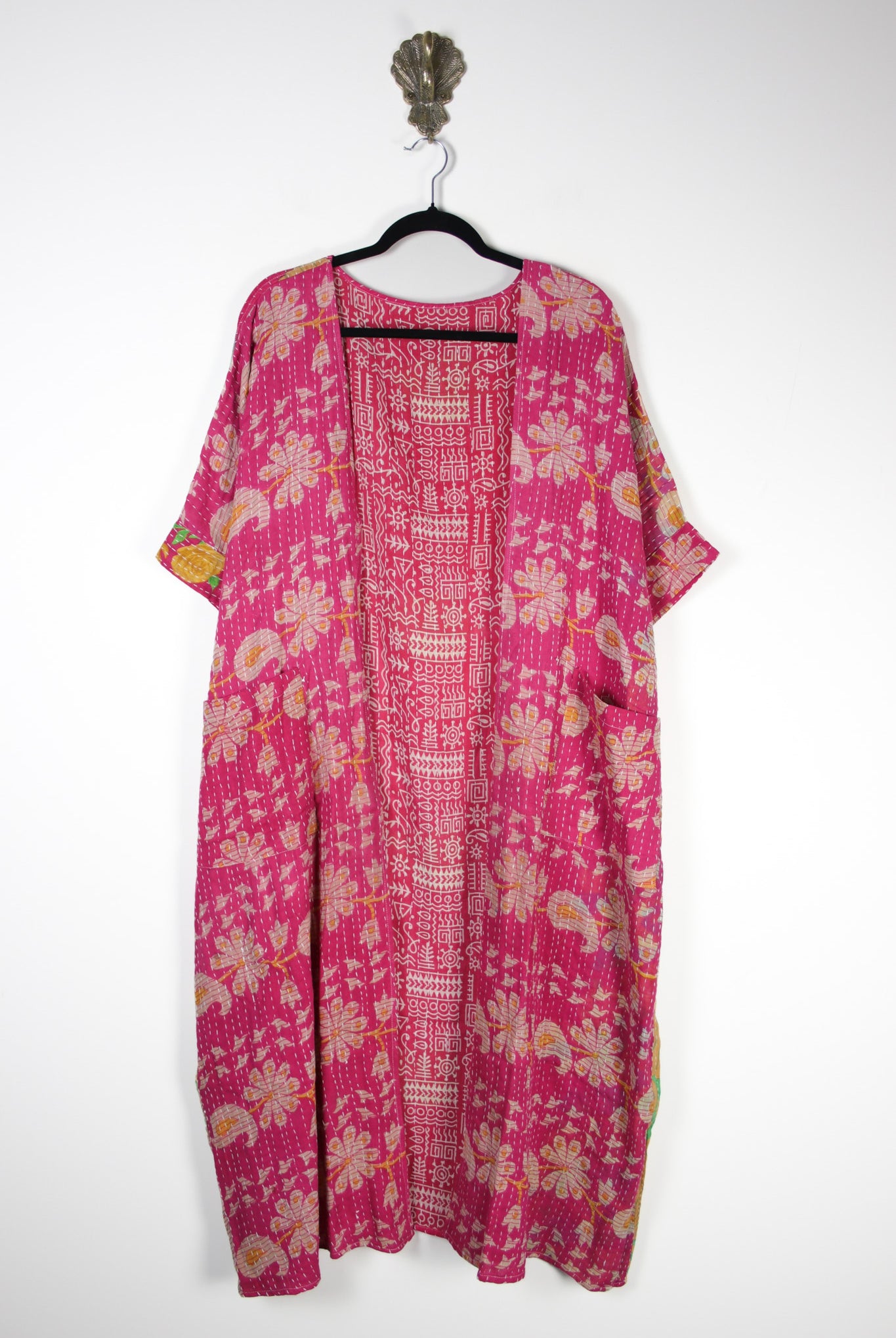 Kantha Flow Robe (20424) FlowRobeRenewBohemian204241 Renew Bohemian Pty Ltd