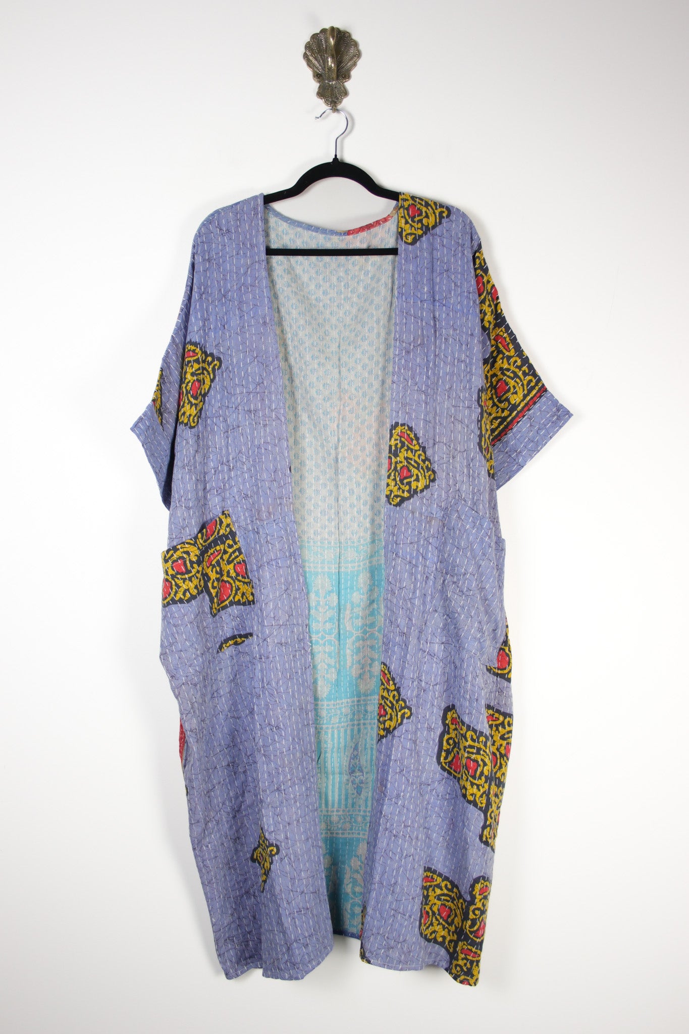 Kantha Flow Robe (20431) FlowRobeRenewBohemian204311 Renew Bohemian Pty Ltd