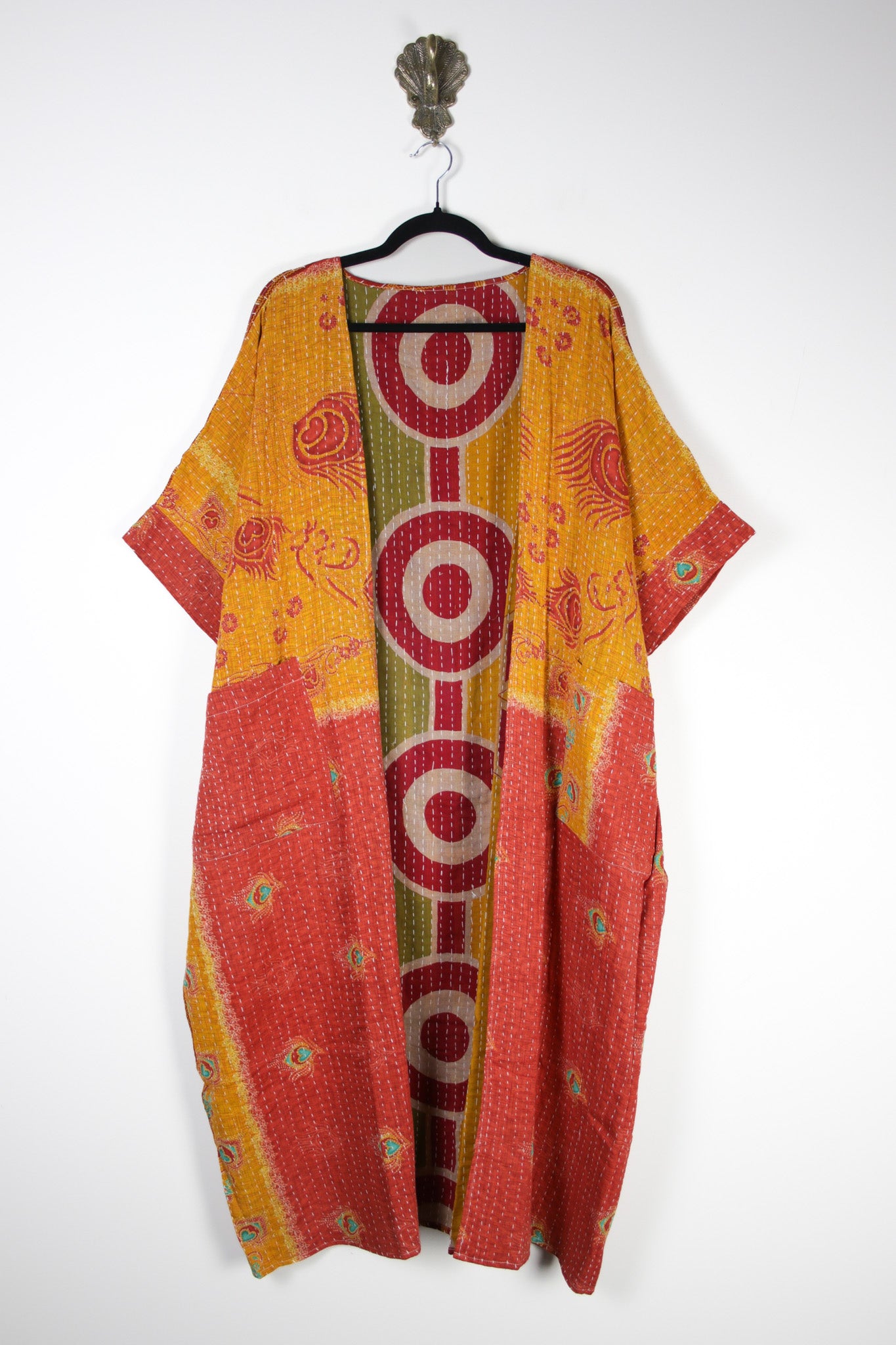 Kantha Flow Robe (20438) FlowRobeRenewBohemian204381 Renew Bohemian Pty Ltd