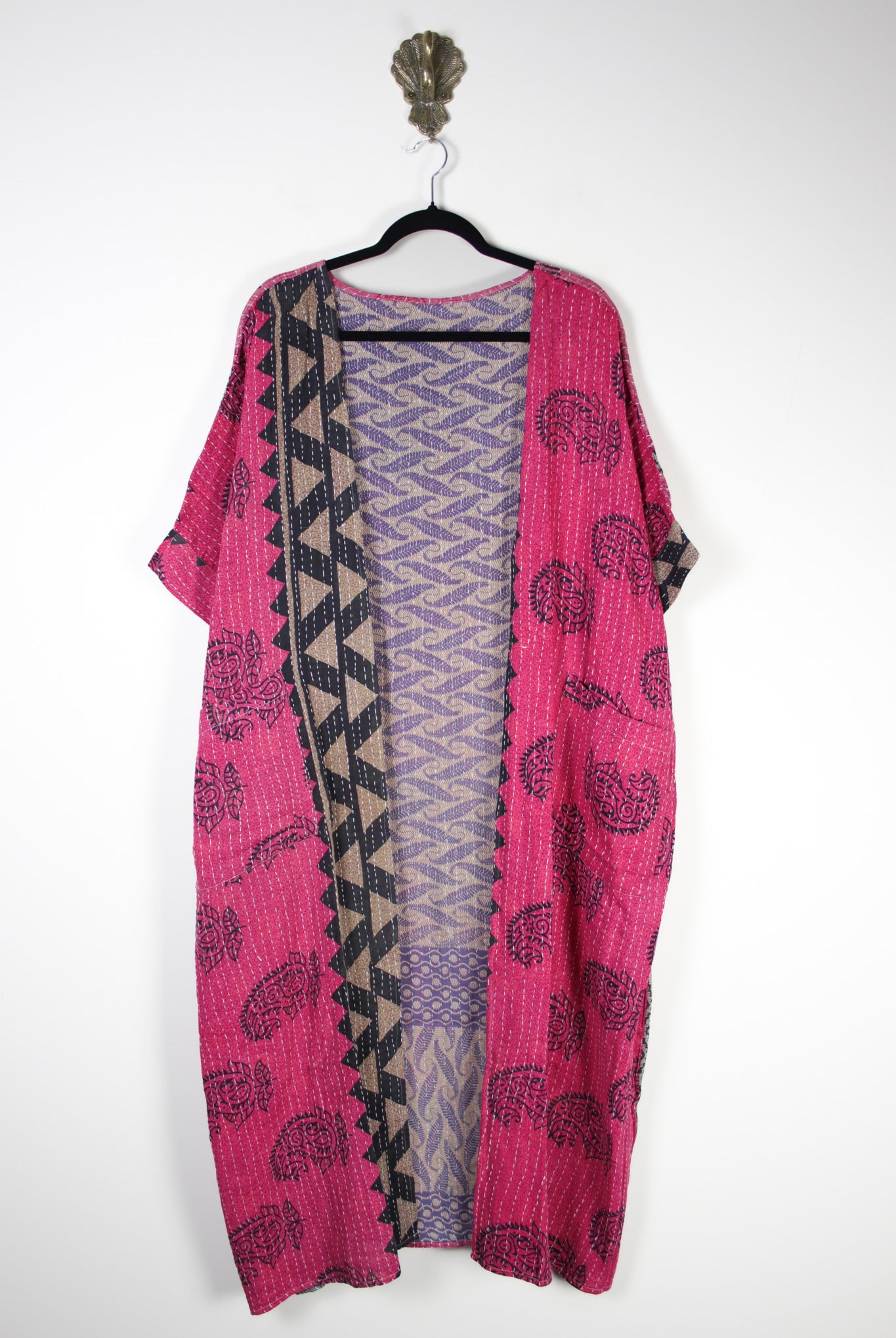 Kantha Flow Robe (20443) FlowRobeRenewBohemian204431 Renew Bohemian Pty Ltd
