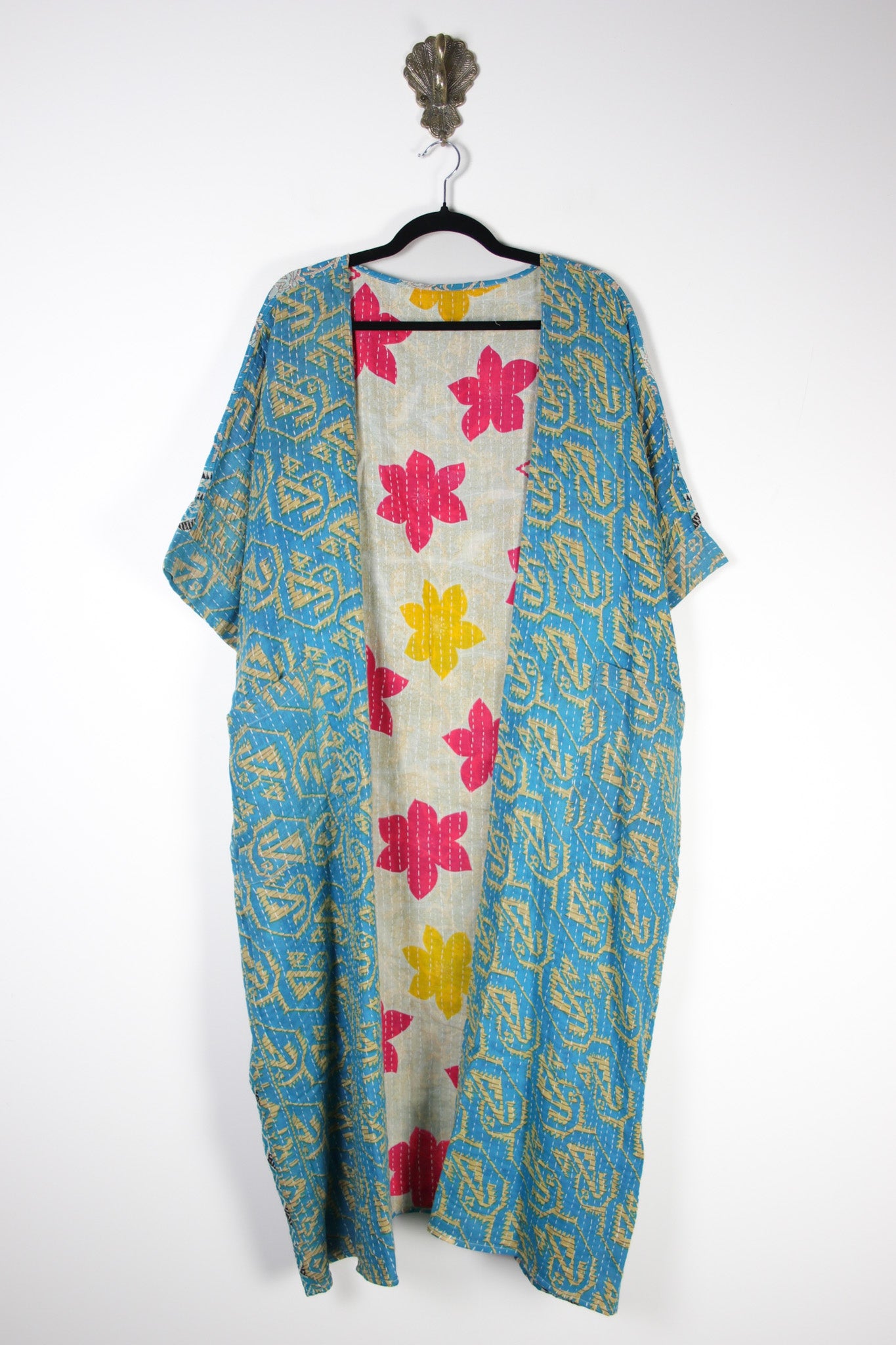 Kantha Flow Robe (20458) FlowRobeRenewBohemian204581 Renew Bohemian Pty Ltd