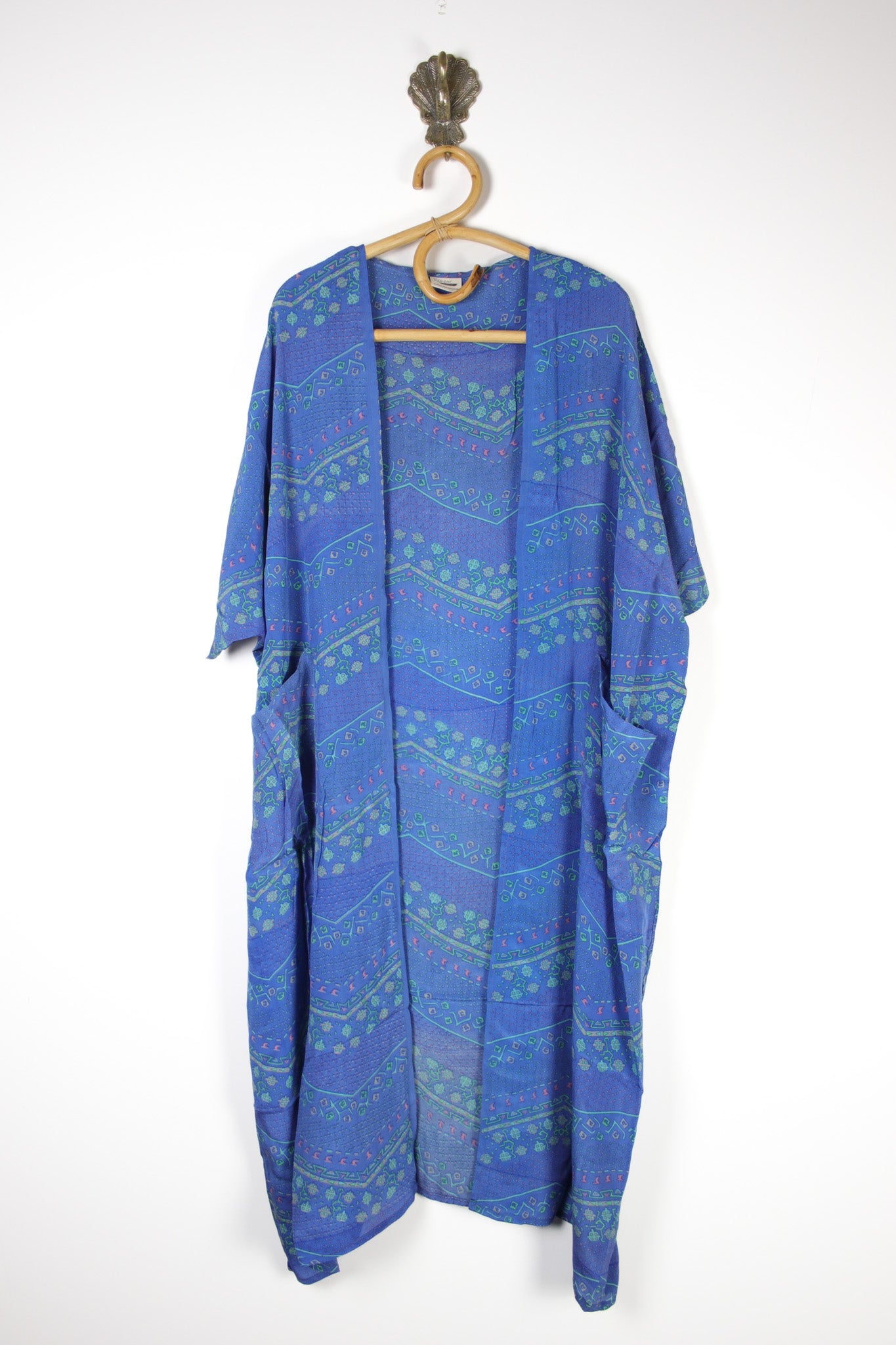 Silk Flow Robe (15076) FlowRobeRenewVintage150761 Renew Bohemian Pty Ltd
