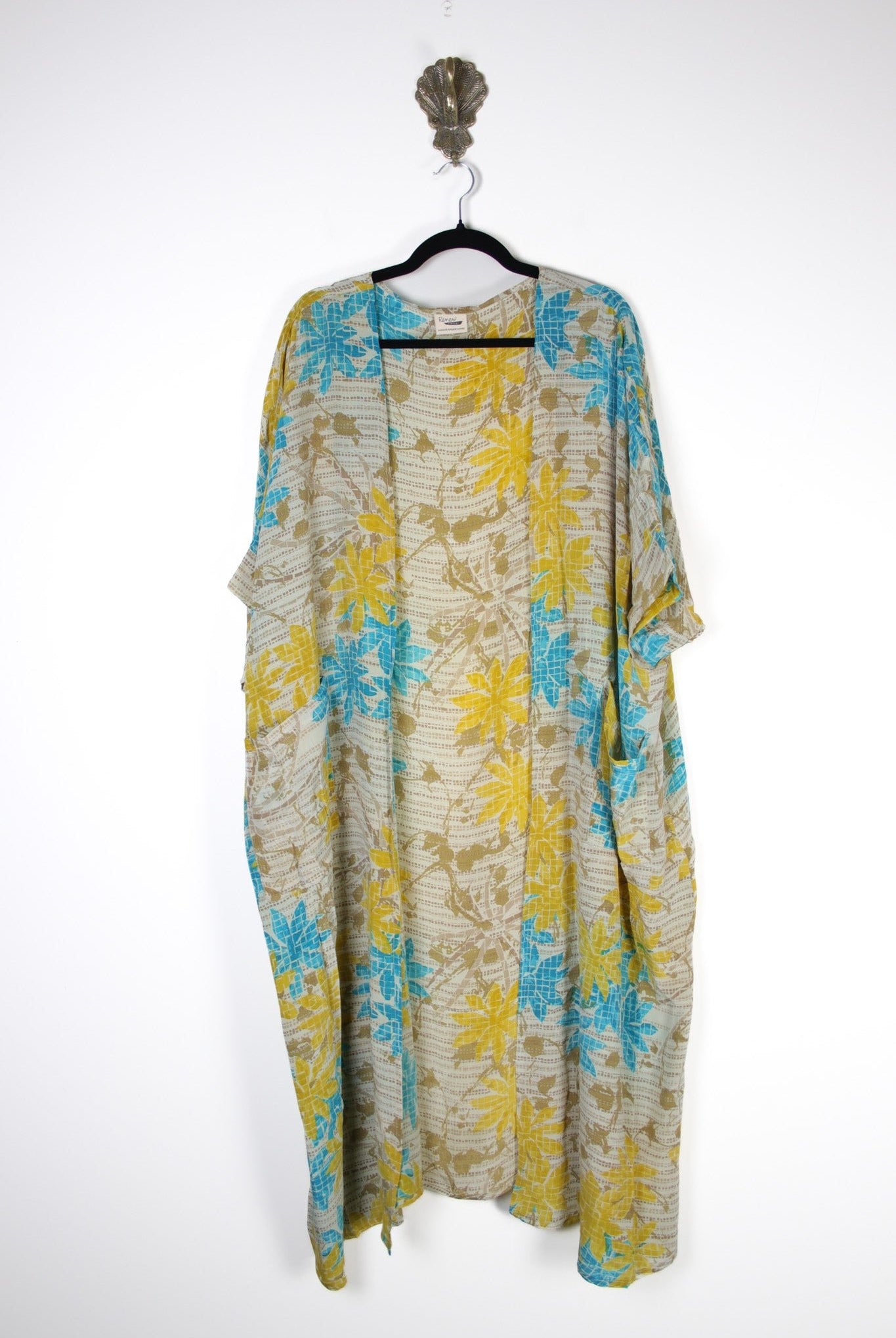 Silk Flow Robe (16168) FlowRobeRenewVintage161681 Renew Bohemian Pty Ltd
