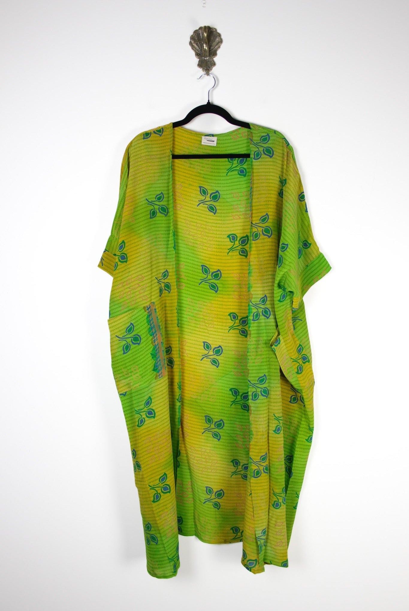 Silk Flow Robe (16196) FlowRobeRenewVintage161961 Renew Bohemian Pty Ltd