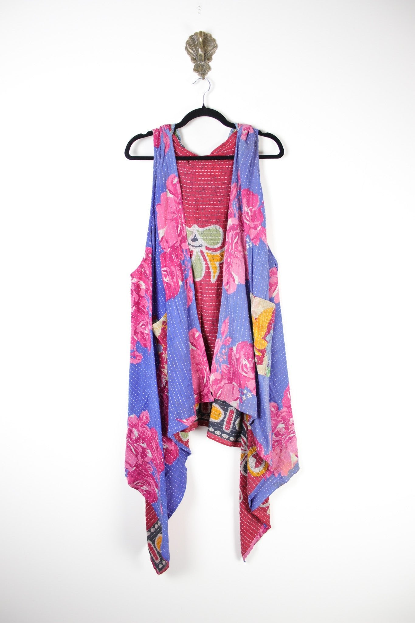 Gemini Hooded Vest (18114) GeminiVestRenewVintage181141 Renew Bohemian Pty Ltd