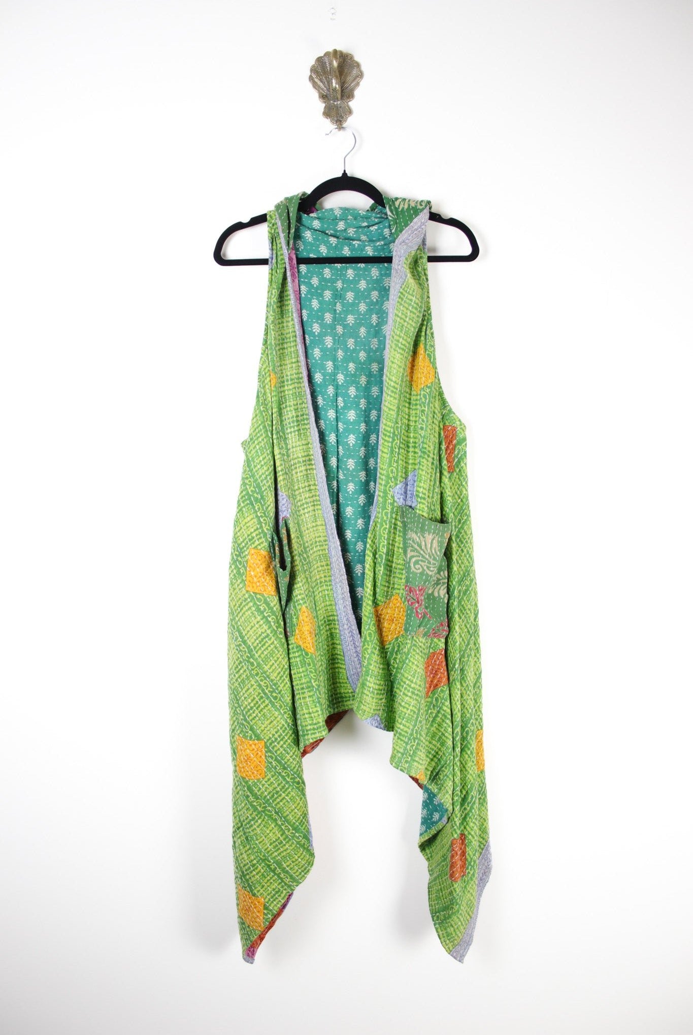 Gemini Hooded Vest (18124) GeminiVestRenewVintage181241 Renew Bohemian Pty Ltd