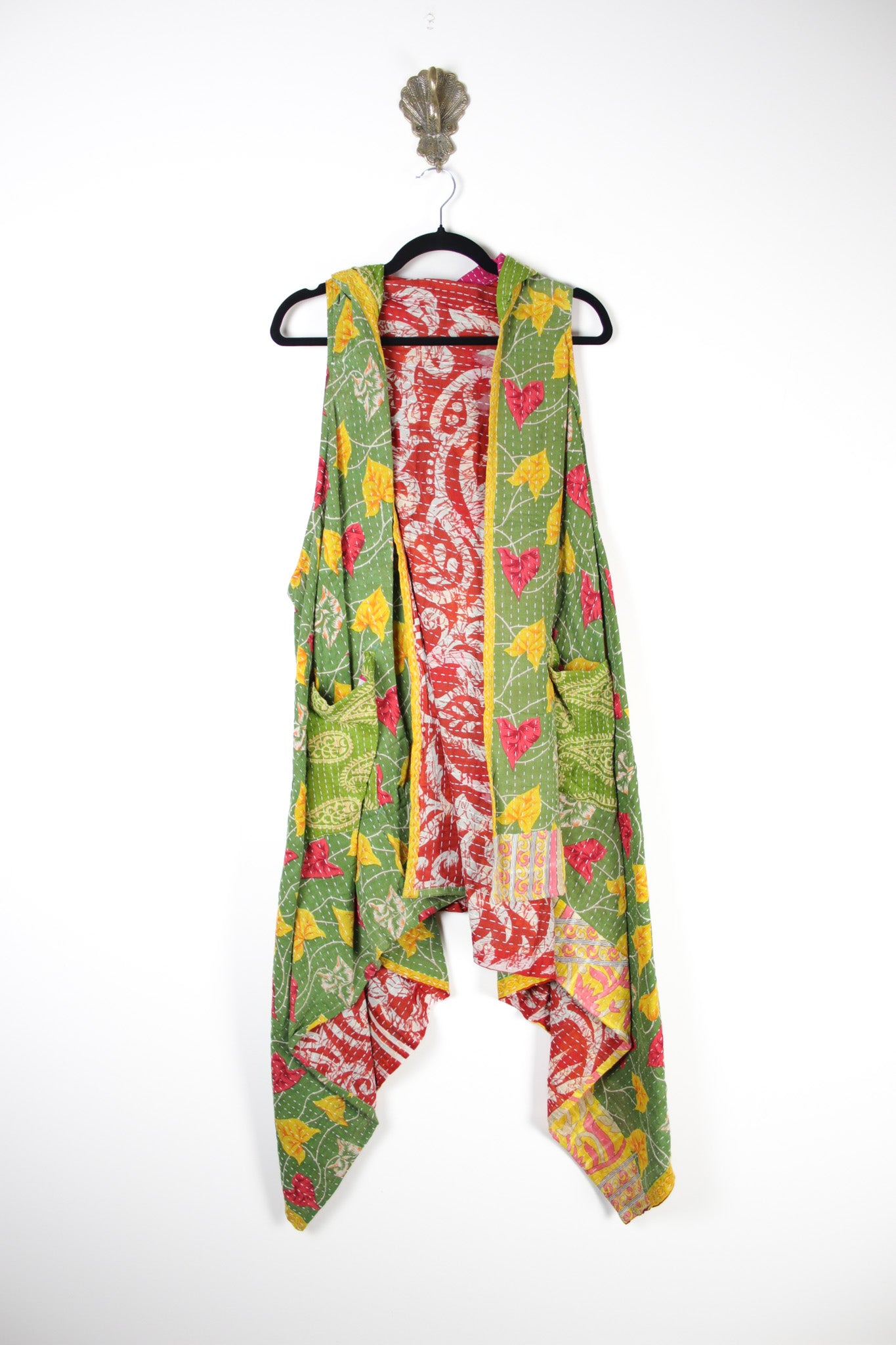 Gemini Hooded Vest (18127) GeminiVestRenewVintage181271 Renew Bohemian Pty Ltd