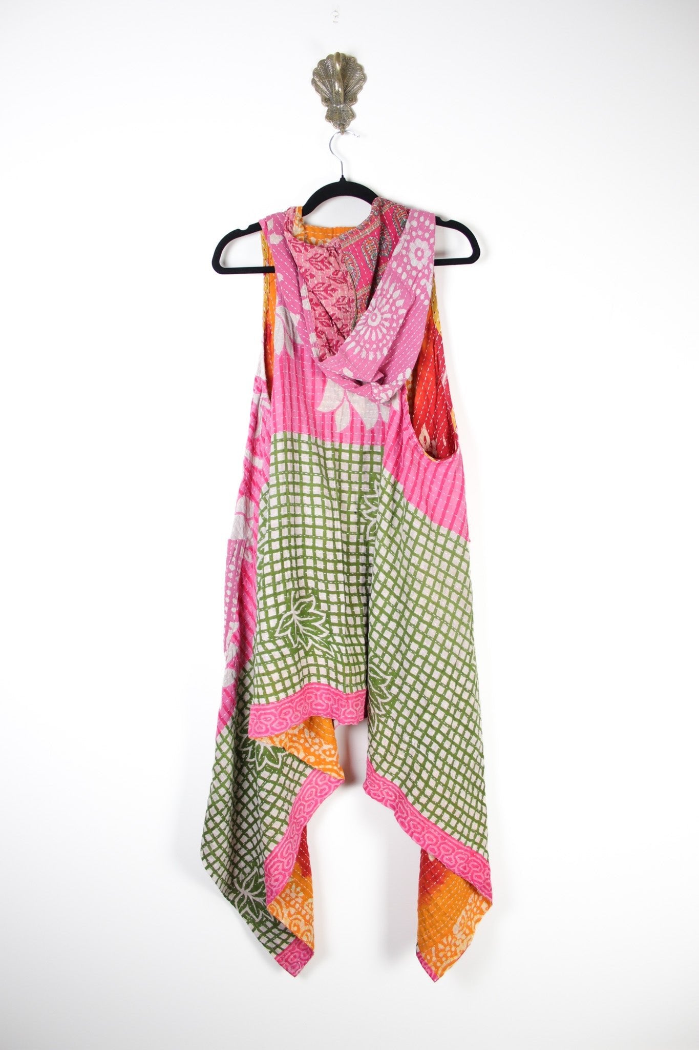 Gemini Hooded Vest (18128) GeminiVestRenewVintage181283 Renew Bohemian Pty Ltd