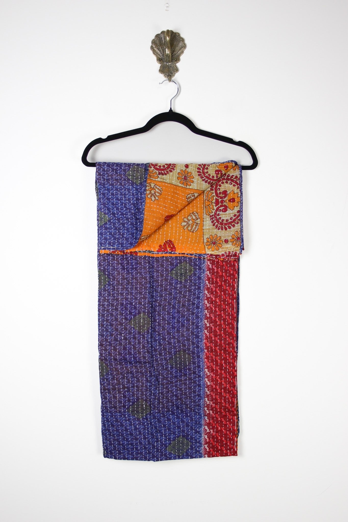 Chunky Kantha Scarf (18332) IMG_4258 Renew Bohemian Pty Ltd