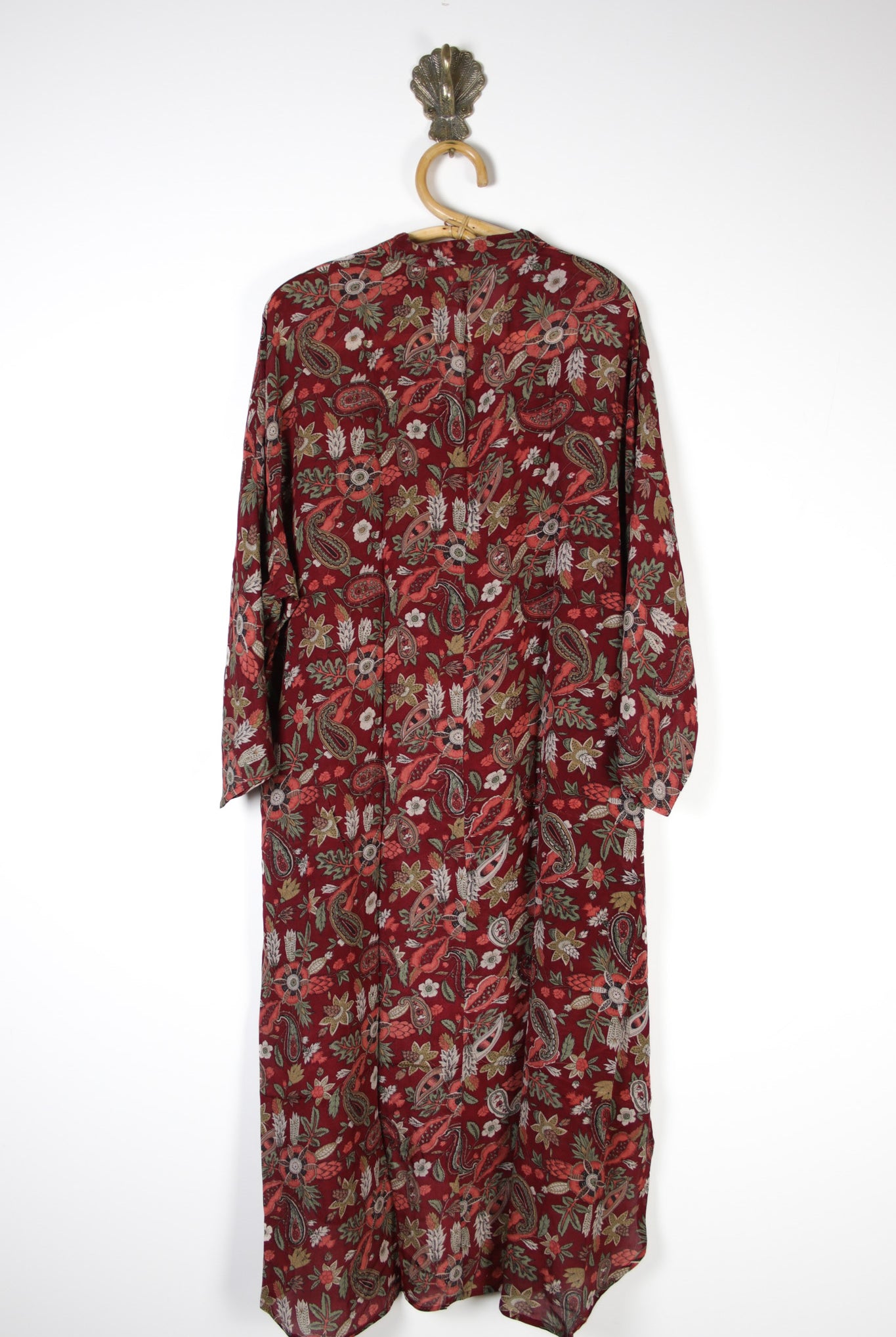 Jasmine Silk Shirtdress 2XL (15301) JasmineShirtdress2XLRenewVintage153012 Renew Bohemian Pty Ltd