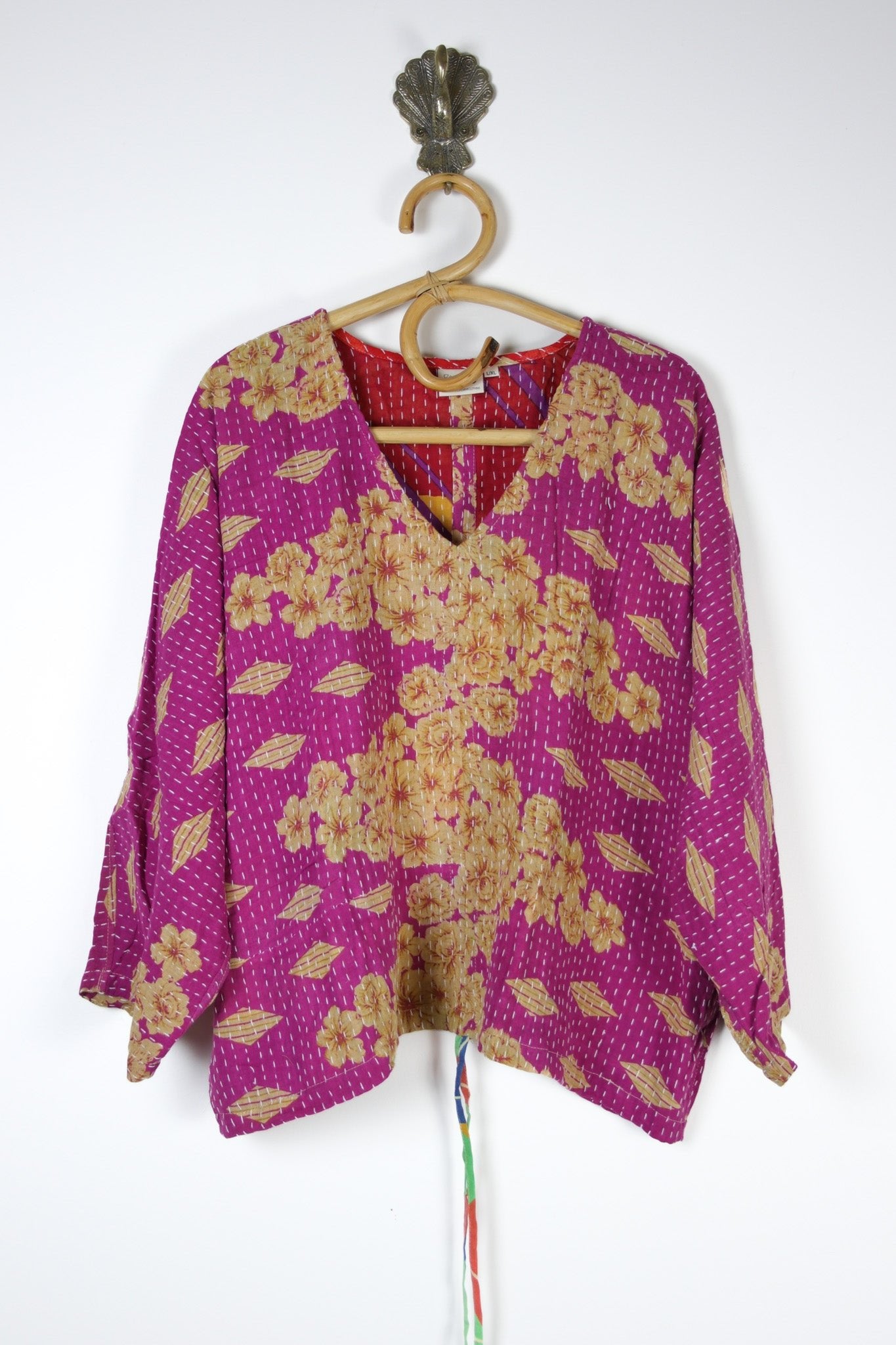Jovie Kantha Top L/XL (14973) JovieTopL_XLRenewVintage149731 Renew Bohemian Pty Ltd