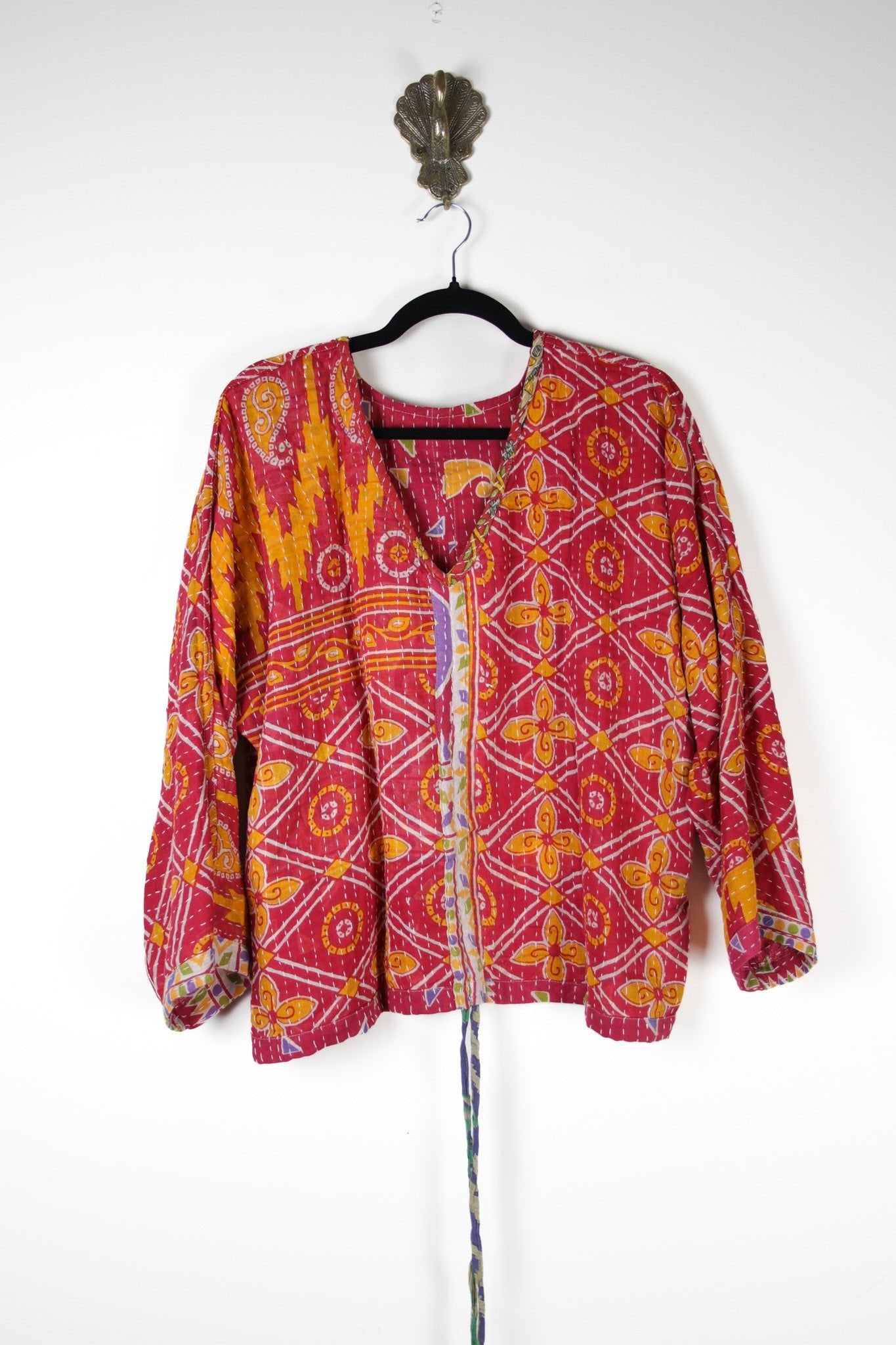Jovie Kantha Top S/M (16771) JovieTopS_MRenewVintage167712 Renew Bohemian Pty Ltd