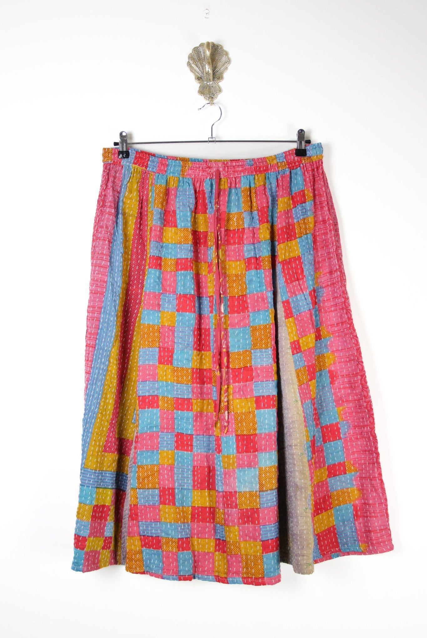 Juno Kantha Skirt 3XL (17790) JunoSkirt3XLRenewVintage177901 Renew Bohemian Pty Ltd
