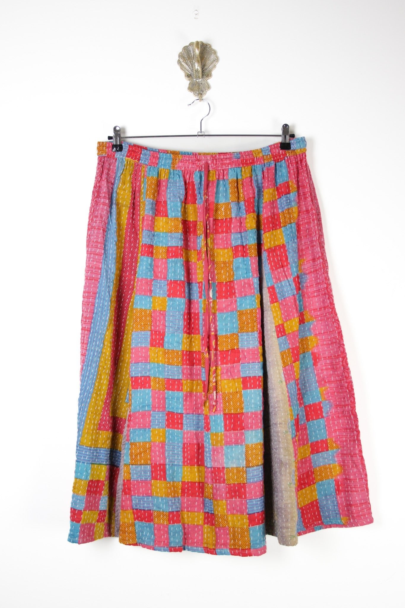 Juno Kantha Skirt 3XL (17790) JunoSkirt3XLRenewVintage177901 Renew Bohemian Pty Ltd