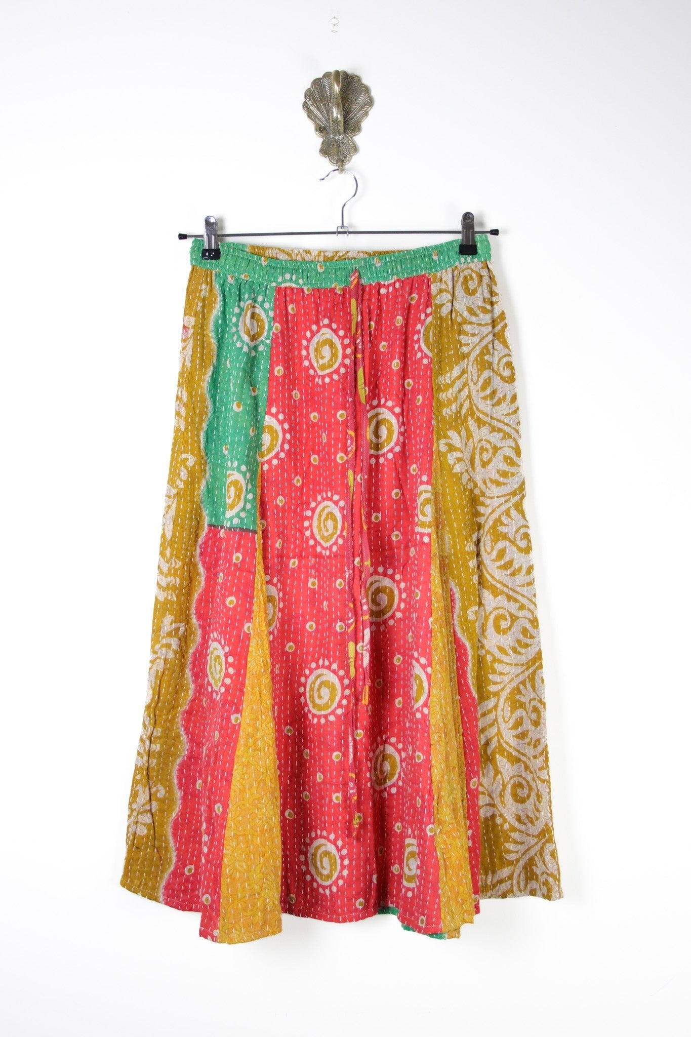 Juno Kantha Skirt M (17748) JunoSkirtMRenewVintage177481 Renew Bohemian Pty Ltd
