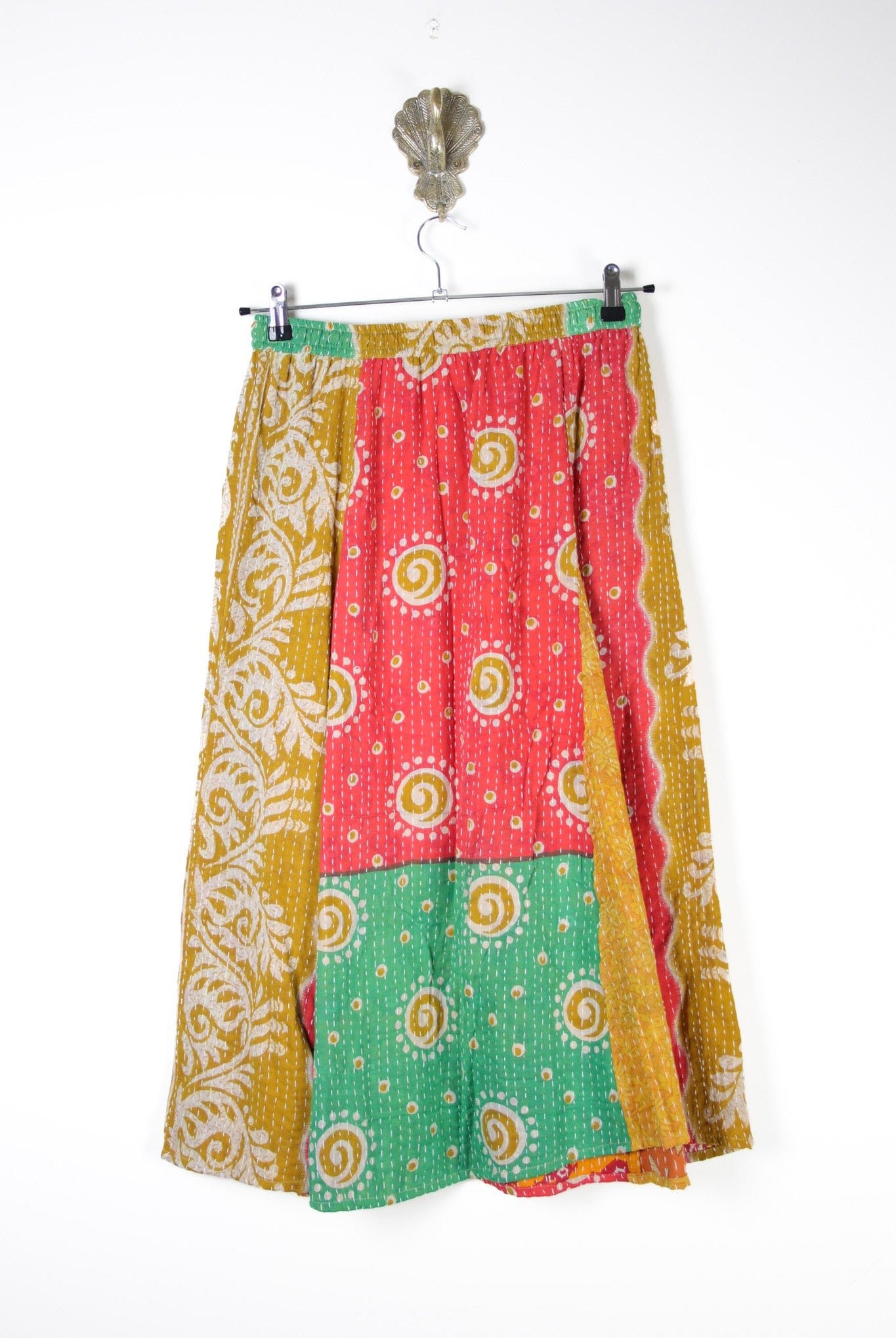 Juno Kantha Skirt M (17748) JunoSkirtMRenewVintage177482 Renew Bohemian Pty Ltd