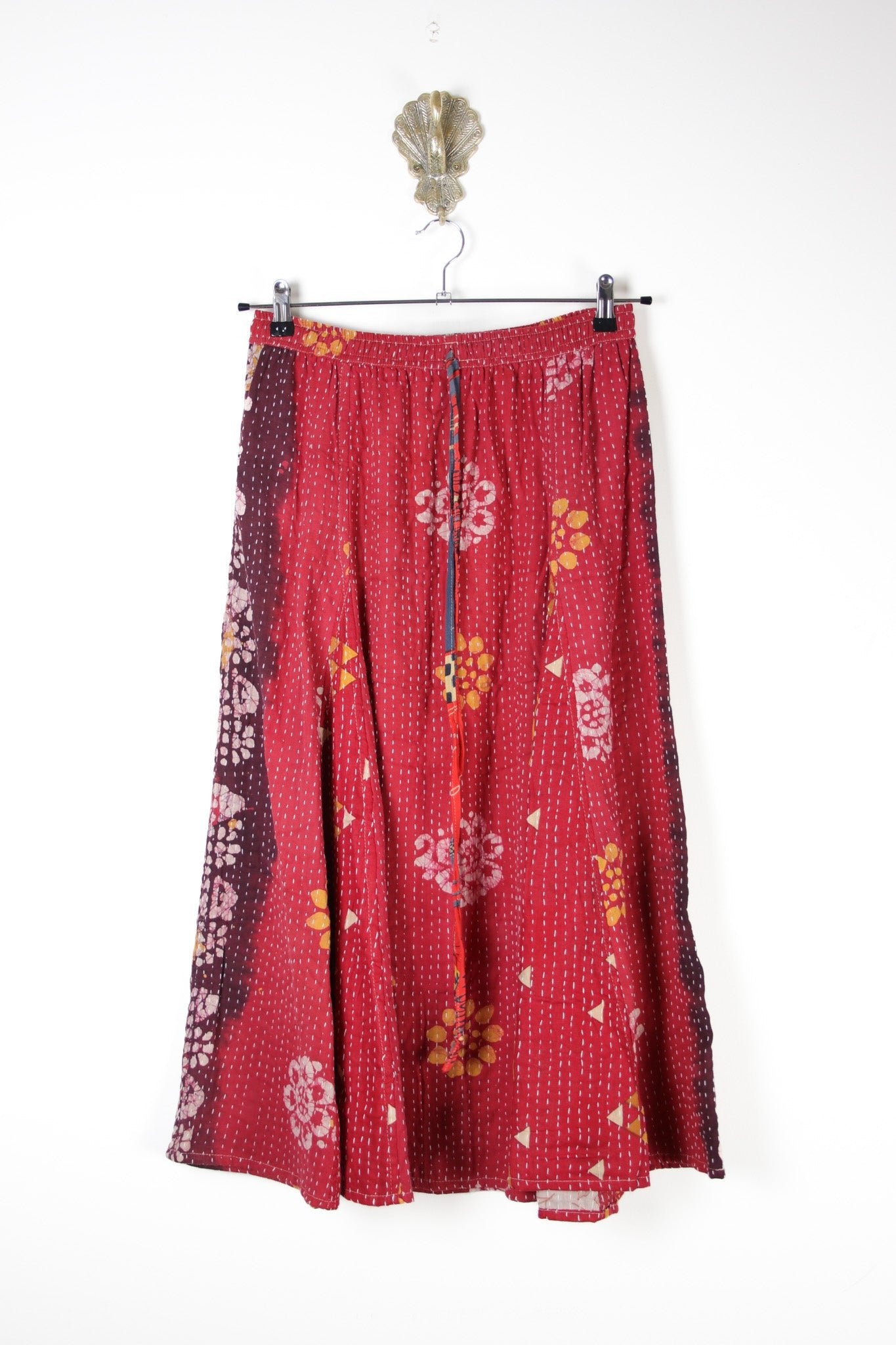 Juno Kantha Skirt M (17754) JunoSkirtMRenewVintage177541 Renew Bohemian Pty Ltd